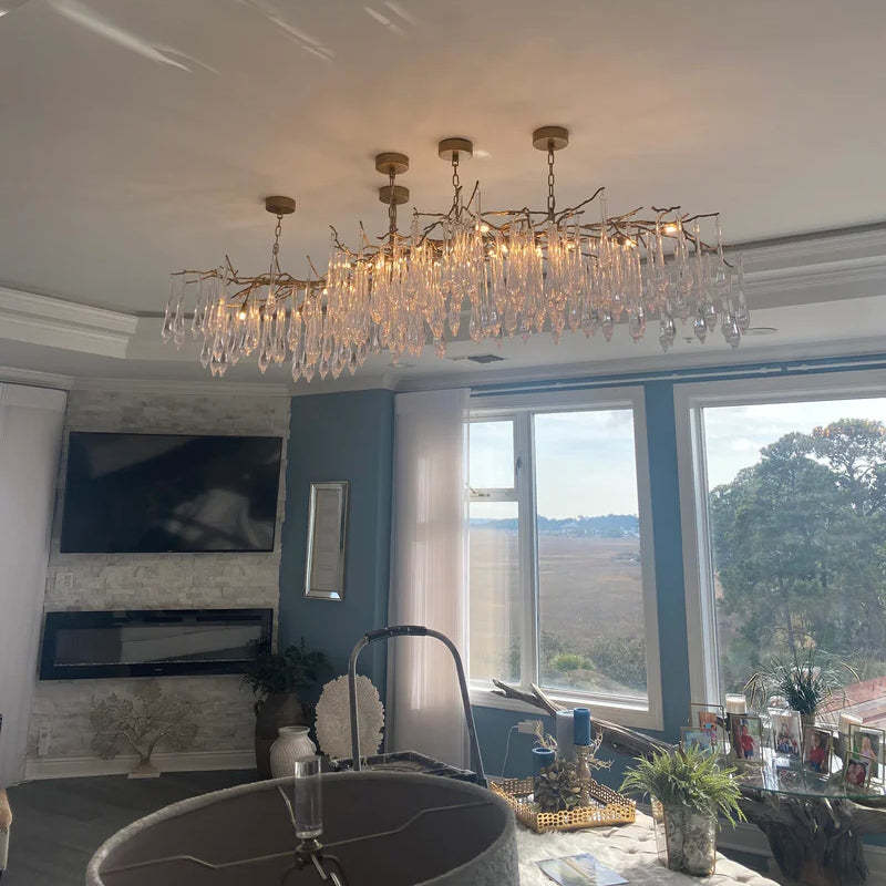 Branching Corridor Chandelier-Sylvia Space