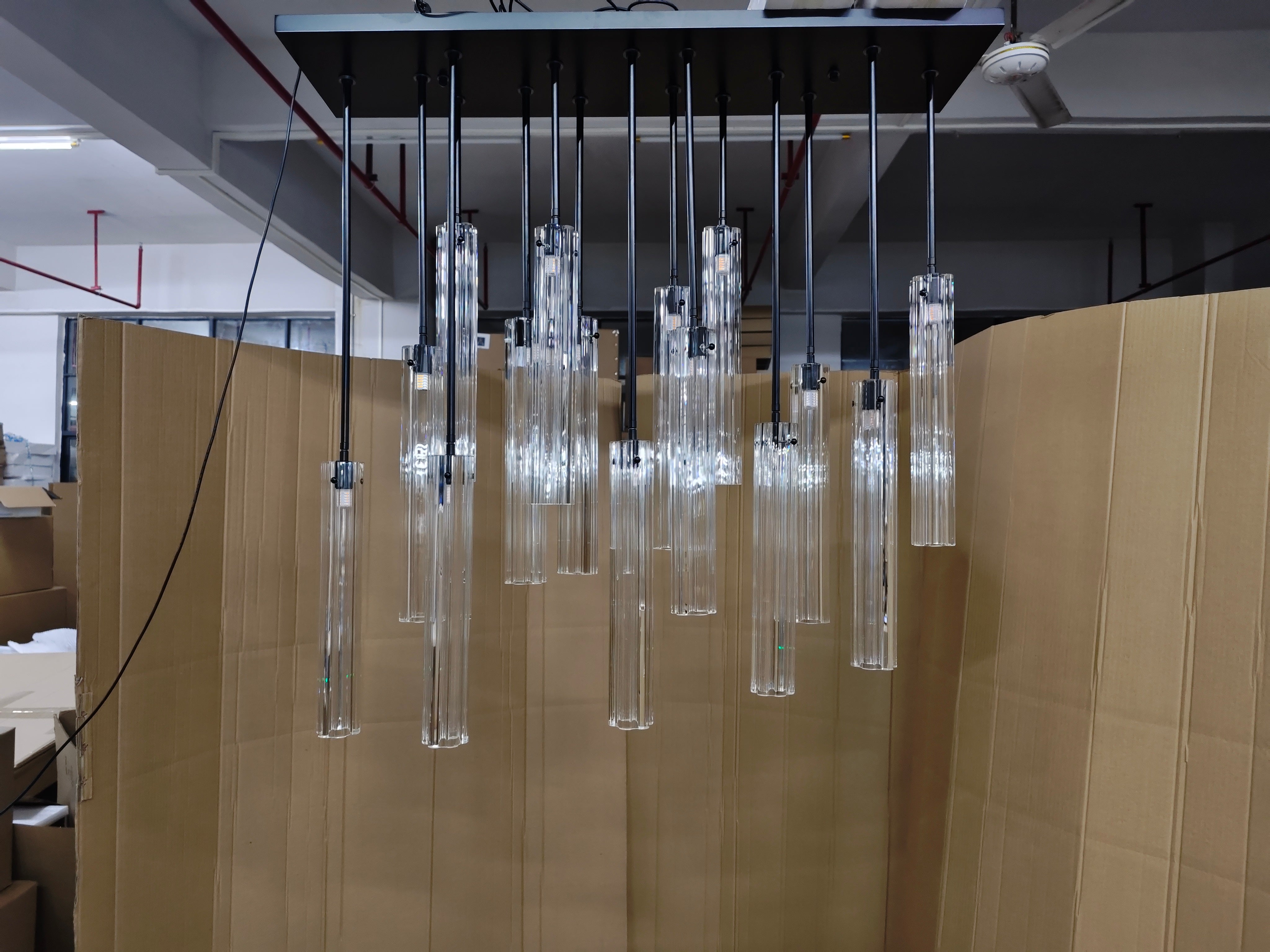 Aria Eden Multi Spot Glass Chandelier