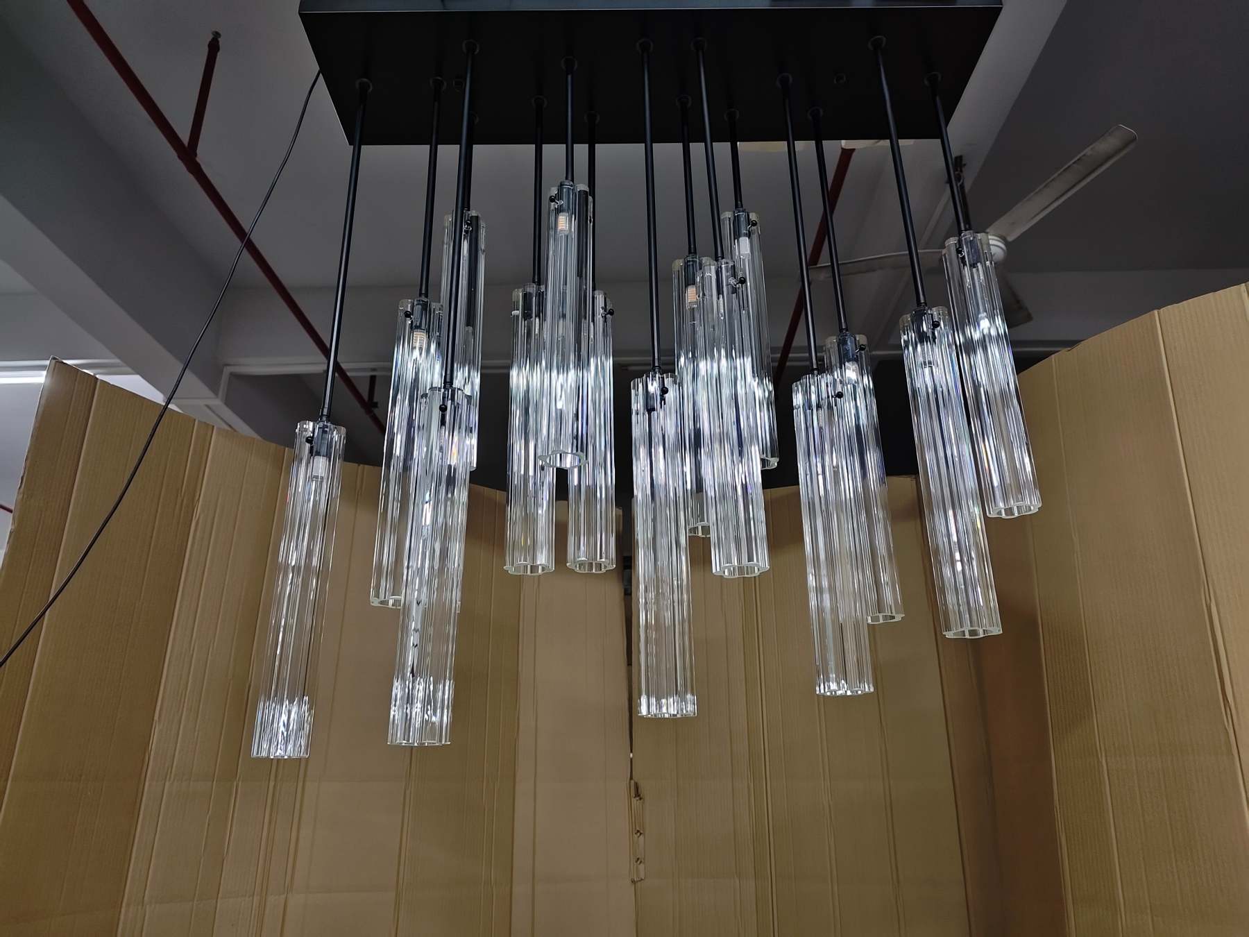 Aria Eden Multi Spot Glass Chandelier