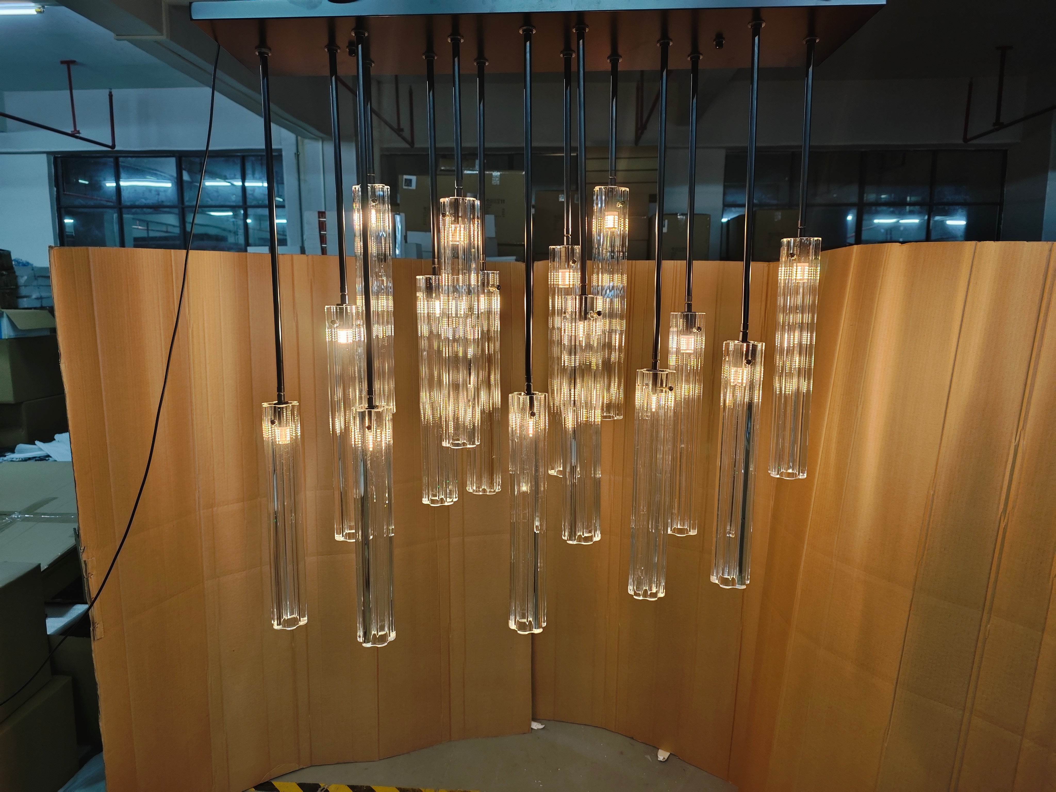 Aria Eden Multi Spot Glass Chandelier