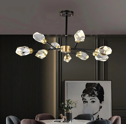 Branch With Diamond Crystal Chandelier