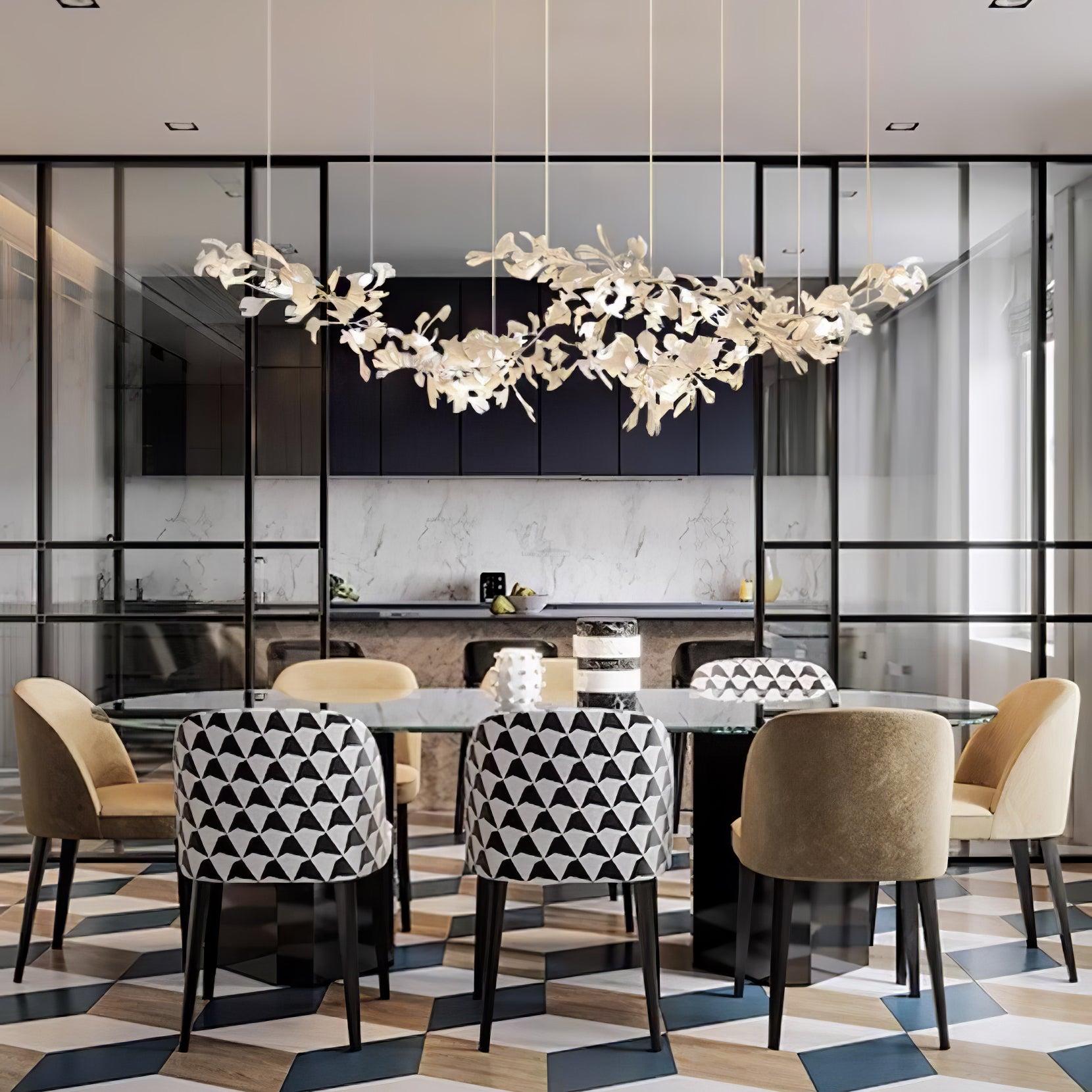 Gingko Chandelier with Double Layer Combination-Sylvia Space