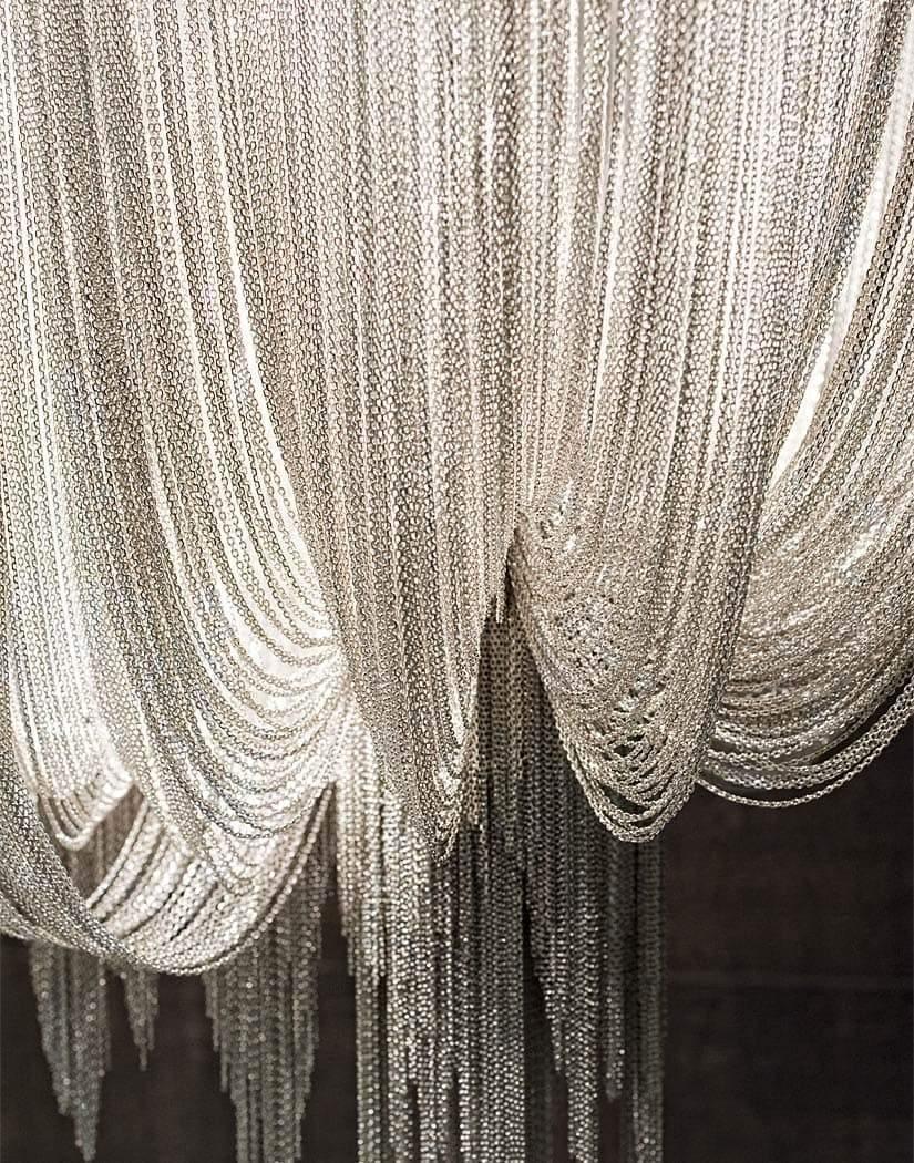 Shimmering Chandelier with Chains-Sylvia Space