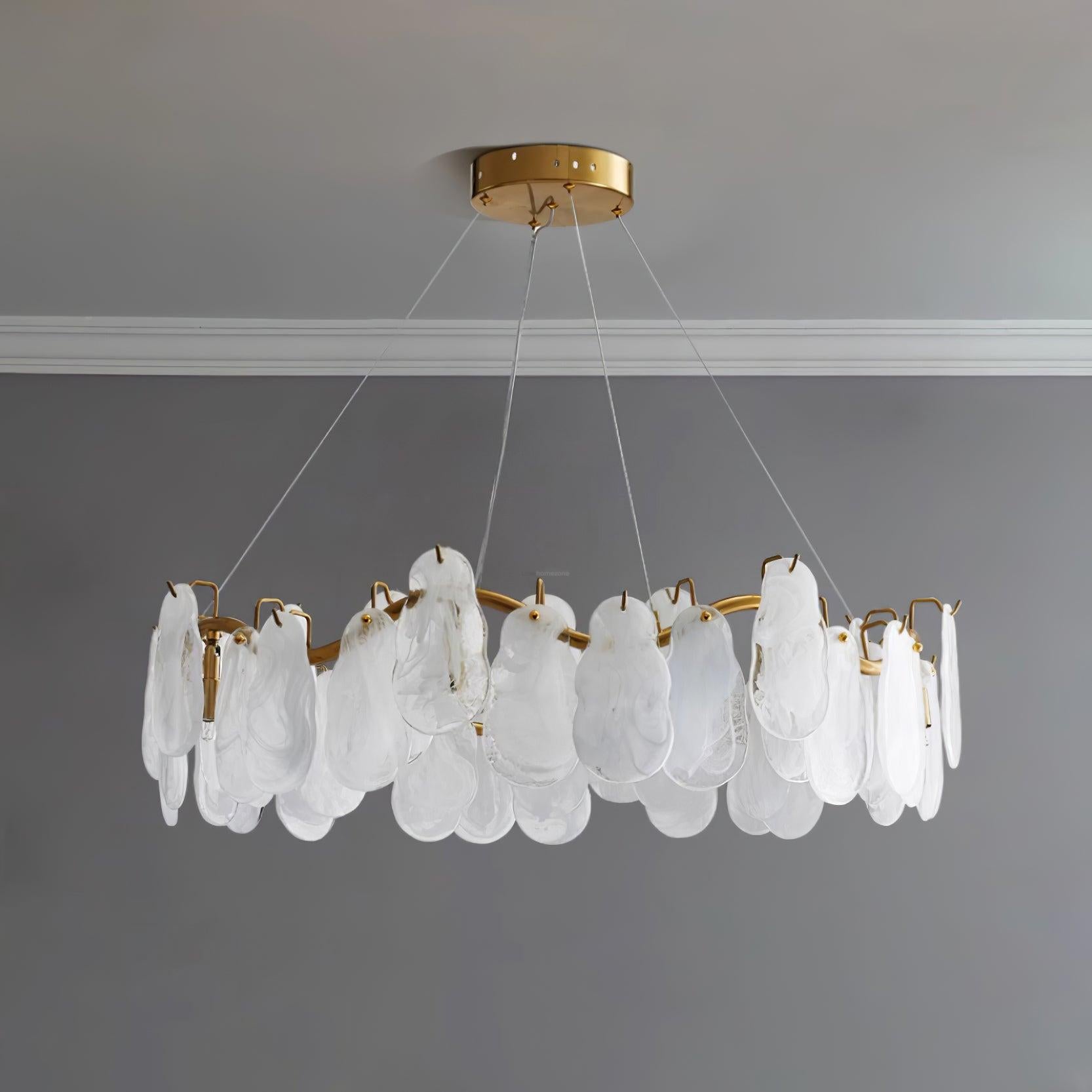 Mahina Cloud Round/Linear Chandelier-Sylvia Space