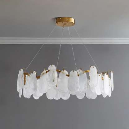Mahina Cloud Round/Linear Chandelier-Sylvia Space