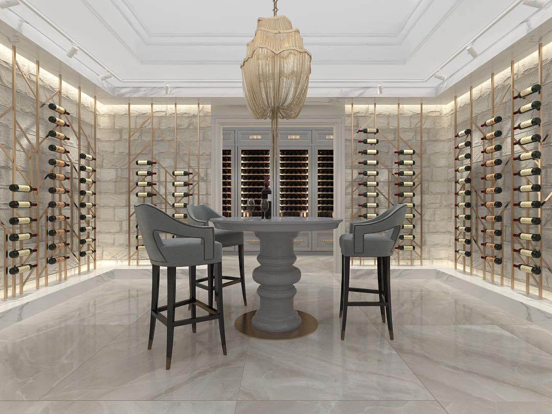 Shimmering Chandelier with Chains-Sylvia Space