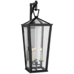 Darlanal Large Tall Bracketed Wall Lantern-Sylvia Space