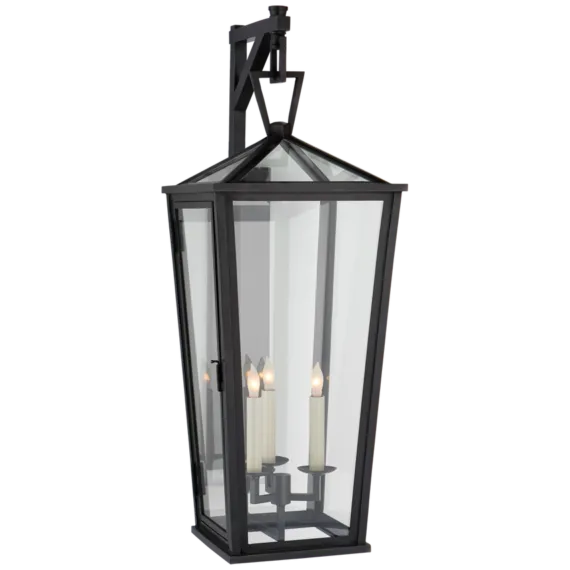 Darlanal Large Tall Bracketed Wall Lantern-Sylvia Space