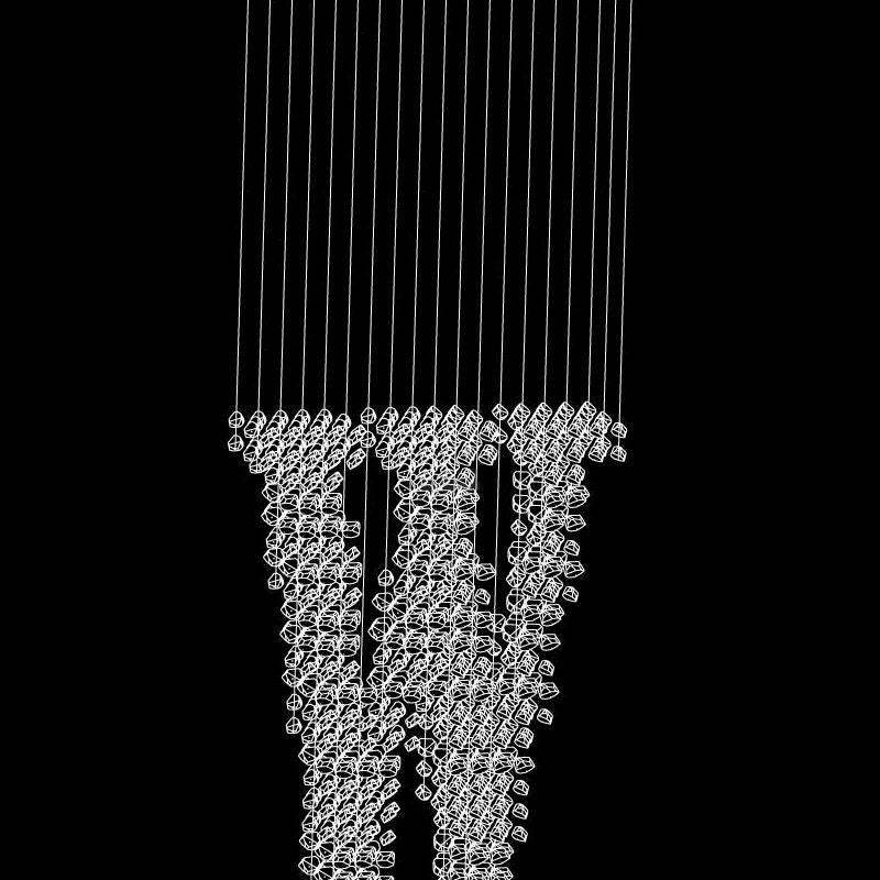 Charcoal Letter Chandeliers W-Sylvia Space