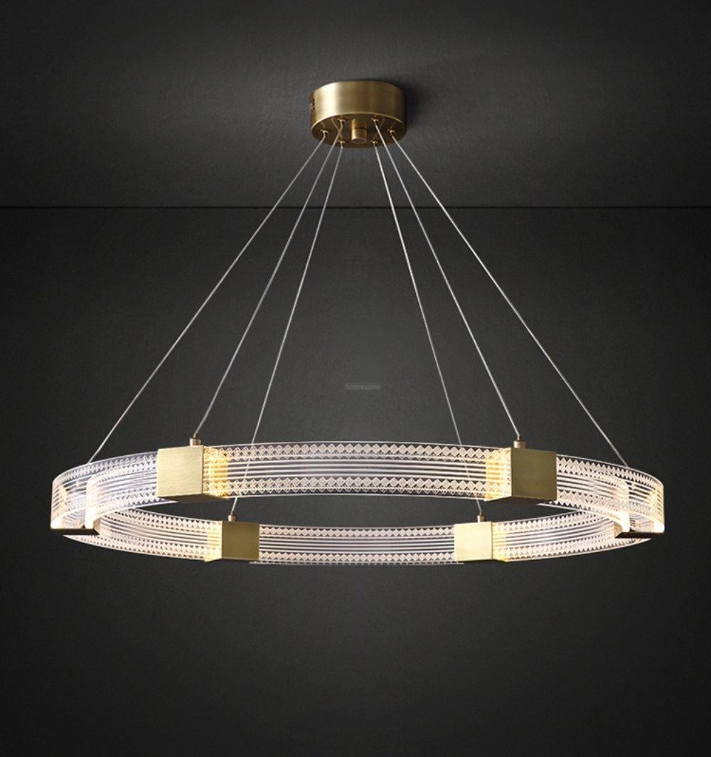 Parallel Ring LED Chandelier ∅ 25.6″-Sylvia Space