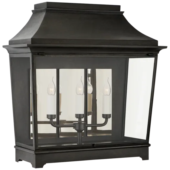 Rosedaled Classic Wide 3/4 Wall Lantern-Sylvia Space