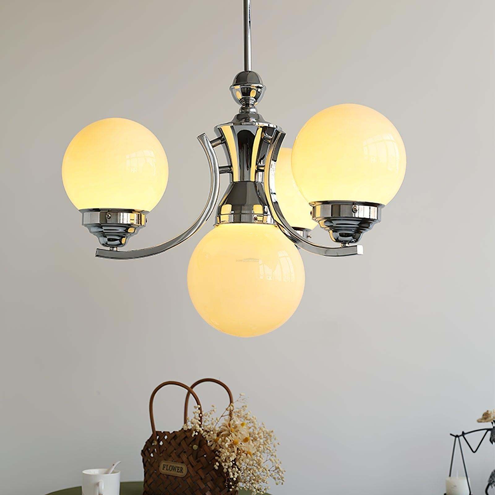 Dewdrop Globe Chandelier ∅ 21.7″-Sylvia Space