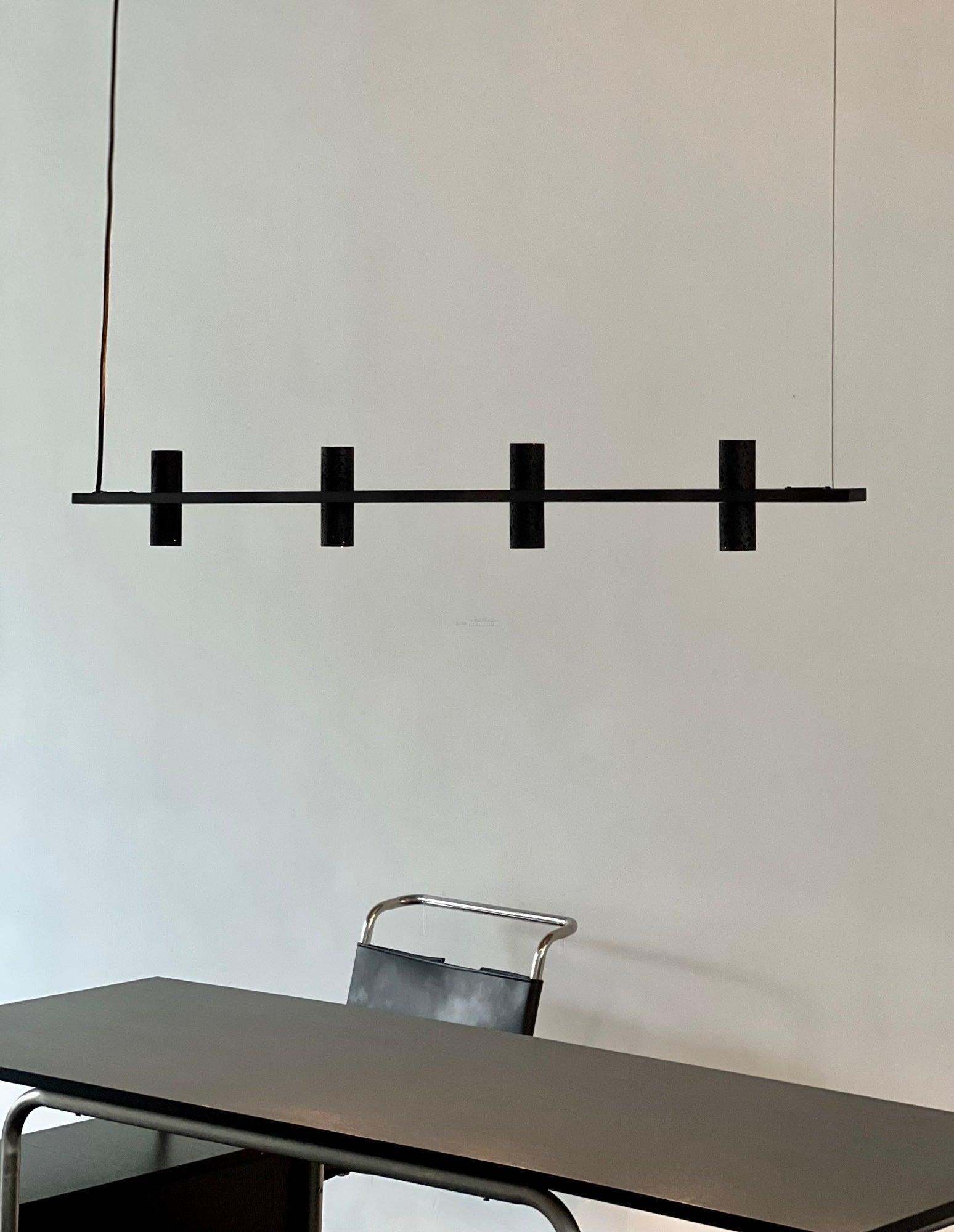 Meta Parallel Chandelier L 35.4″-Sylvia Space