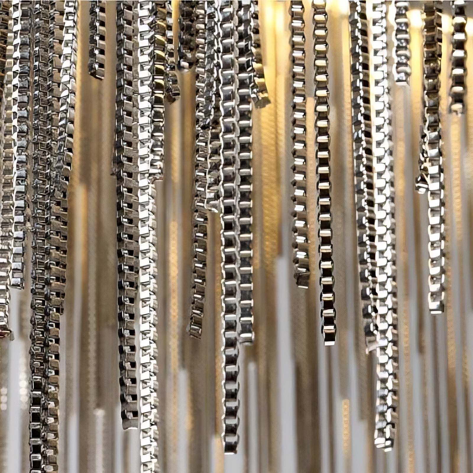 Cadena Stainless Steel Chandelier-Sylvia Space