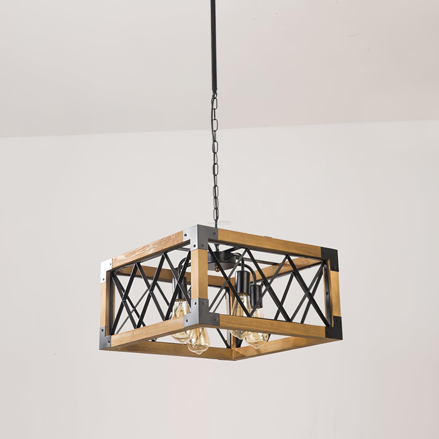 Kitchen Island Rectangle Chandelier  L 5.9″-Sylvia Space