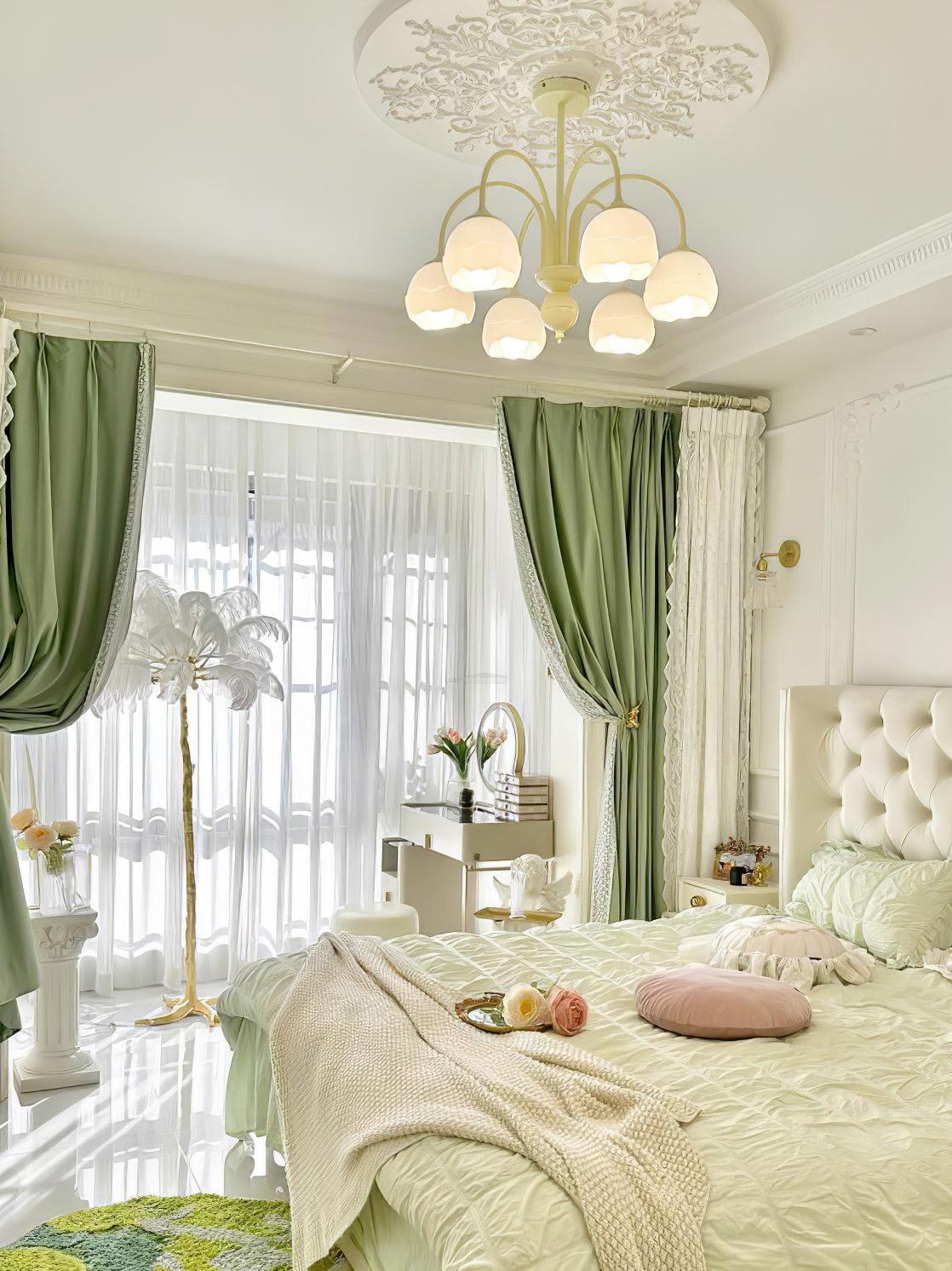 Creamy Chandelier with 5/6/8 heads-Sylvia Space