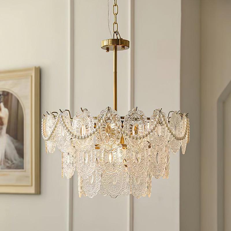 Wave Pearl Style Chandelier-Sylvia Space