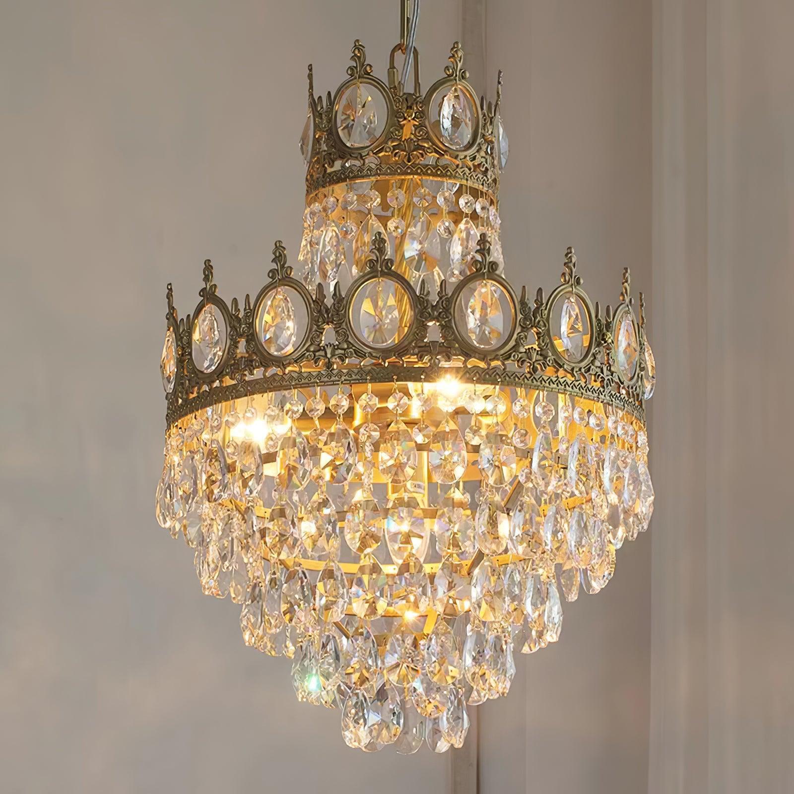 Vintage Crystal Chandelier-Sylvia Space