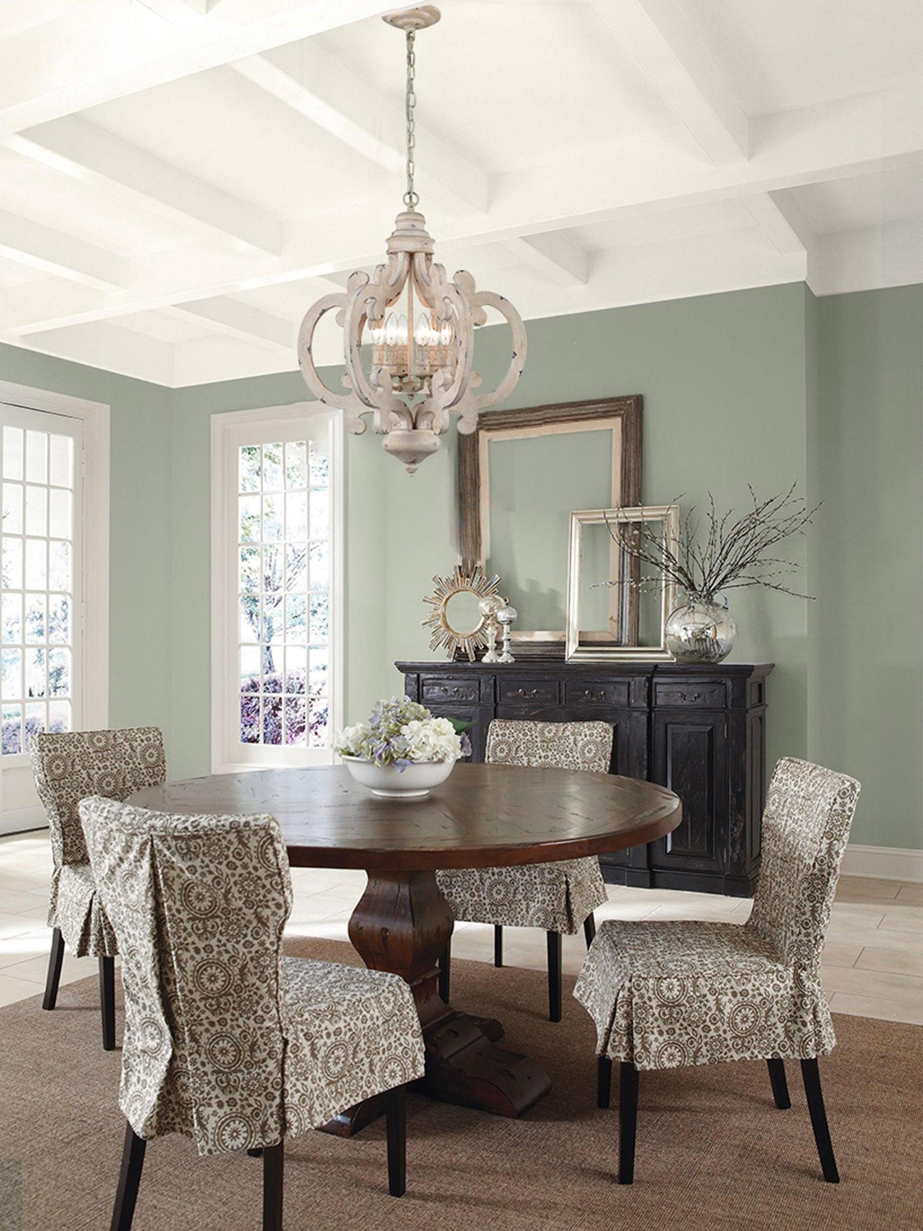 Antique White Style Chandelier Φ 19.7″-Sylvia Space