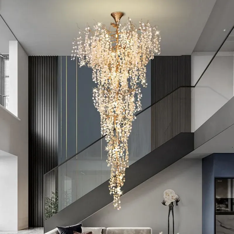 Two-Tier Large Branch Chandelier