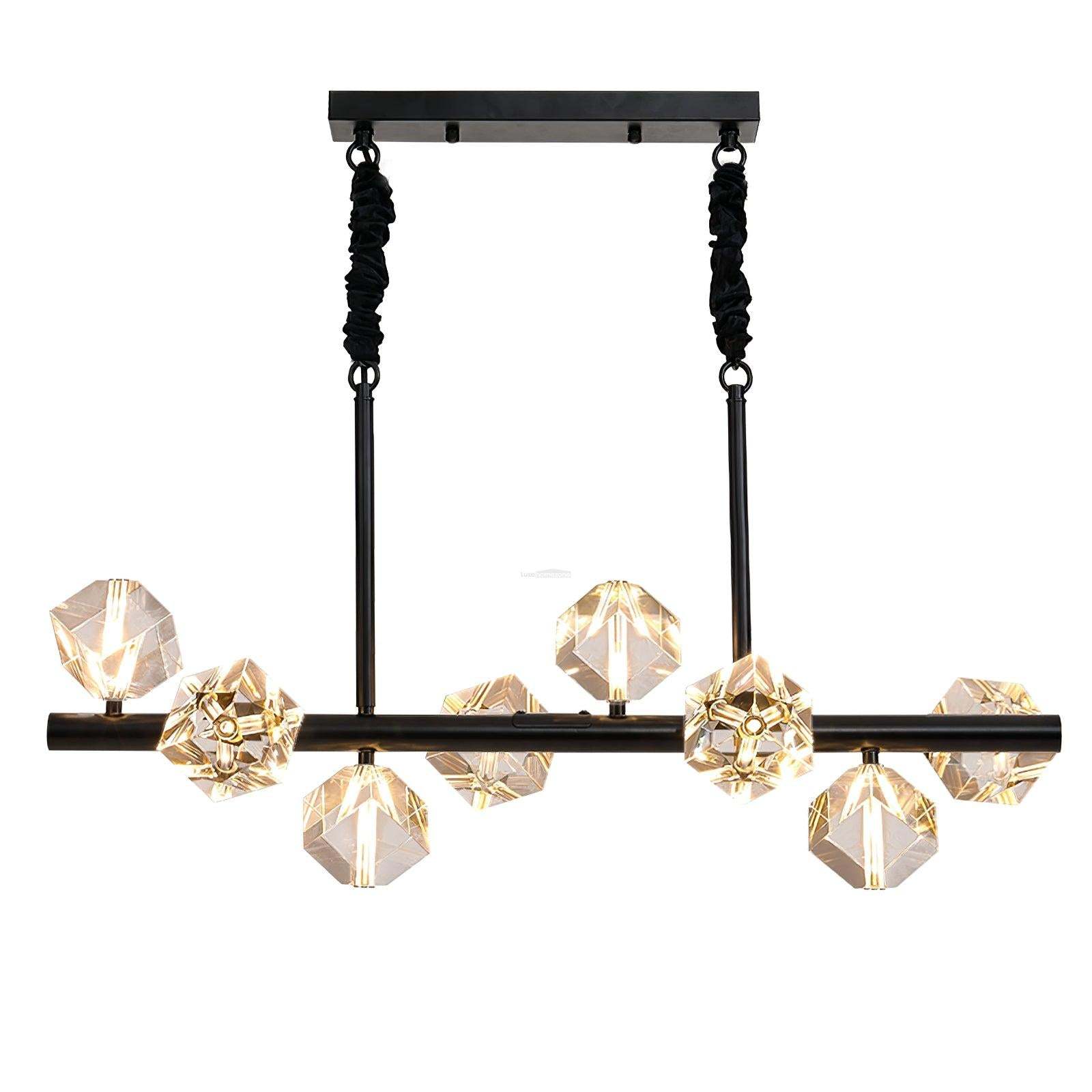 Takku Crystal Linear Chandelier-Sylvia Space