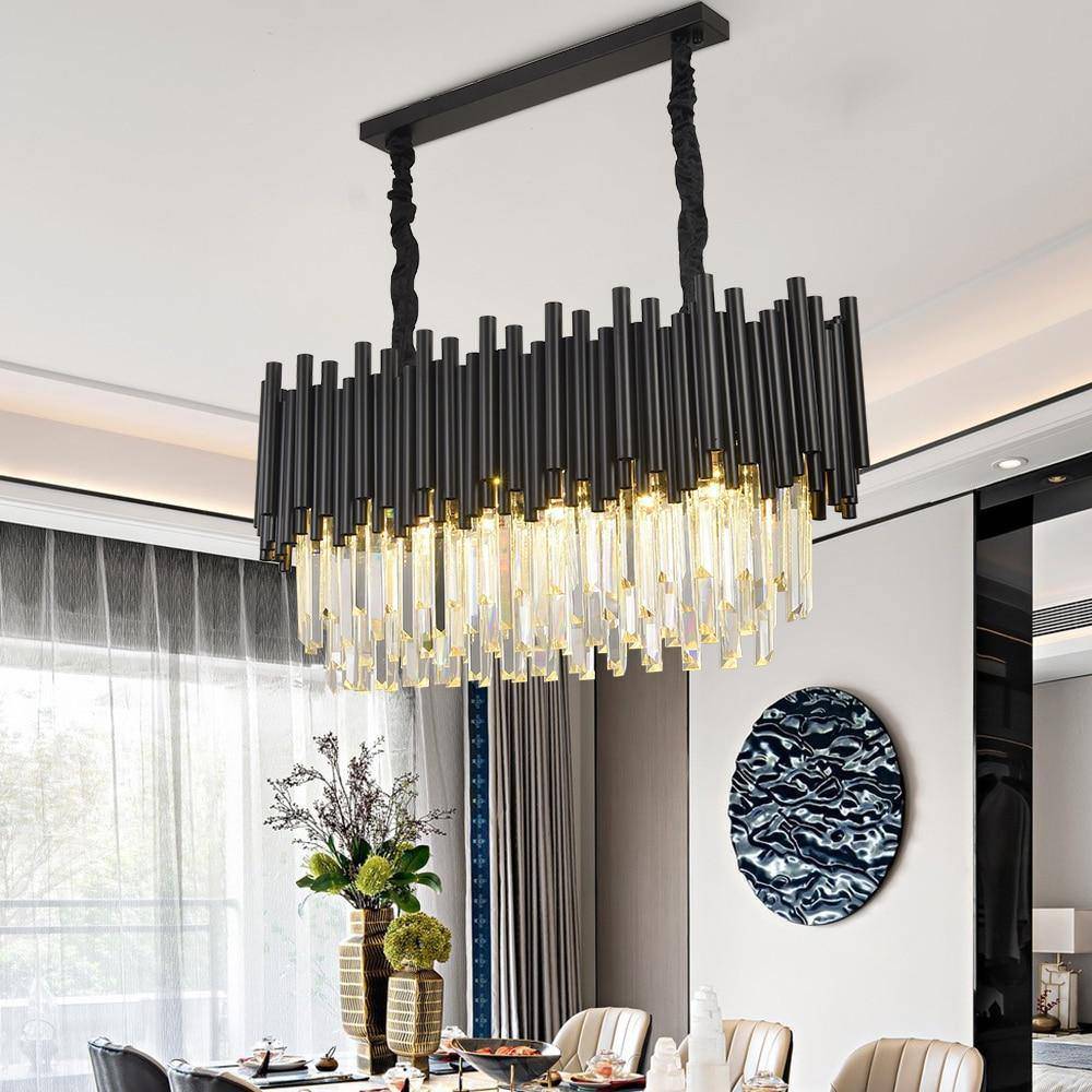 Vigo Crystal Dining Room Chandelier-Sylvia Space