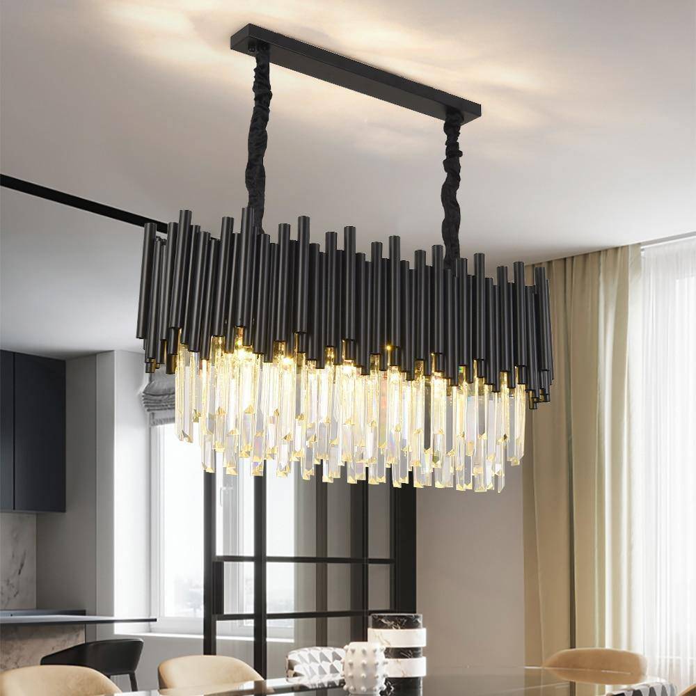 Vigo Crystal Dining Room Chandelier-Sylvia Space