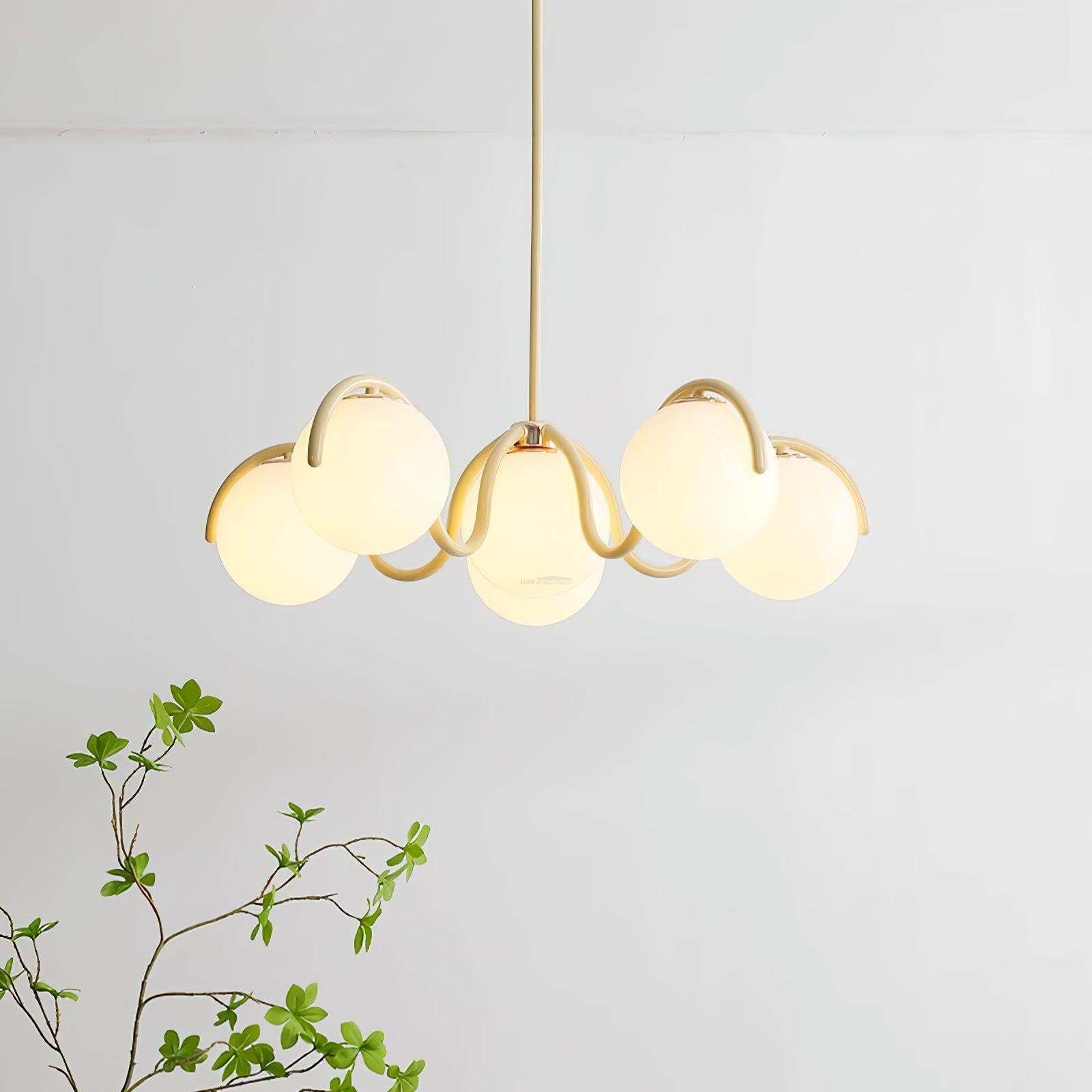 Reedway Curve Linear Chandelier ∅ 27.2″-Sylvia Space
