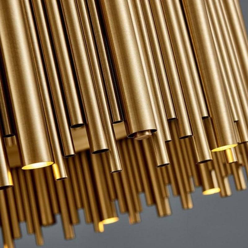 Vigo Dining Room Chandelier, Gold-Sylvia Space