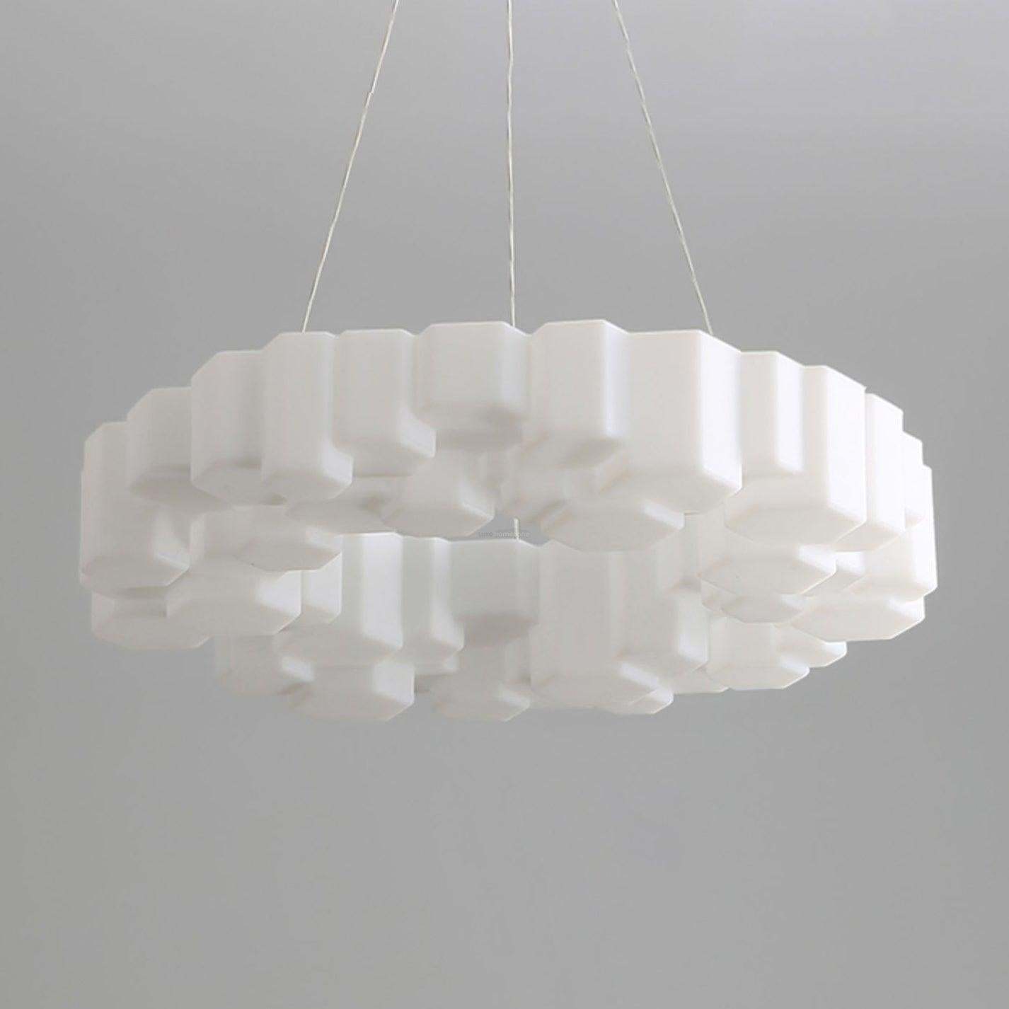 Honeycomb Chandelier ∅ 26.7″-Sylvia Space
