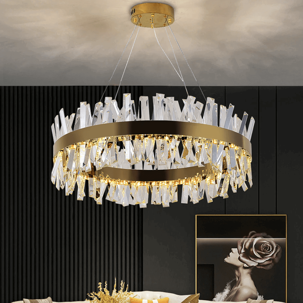 Calvi Crystal Modern Chandelier-Sylvia Space
