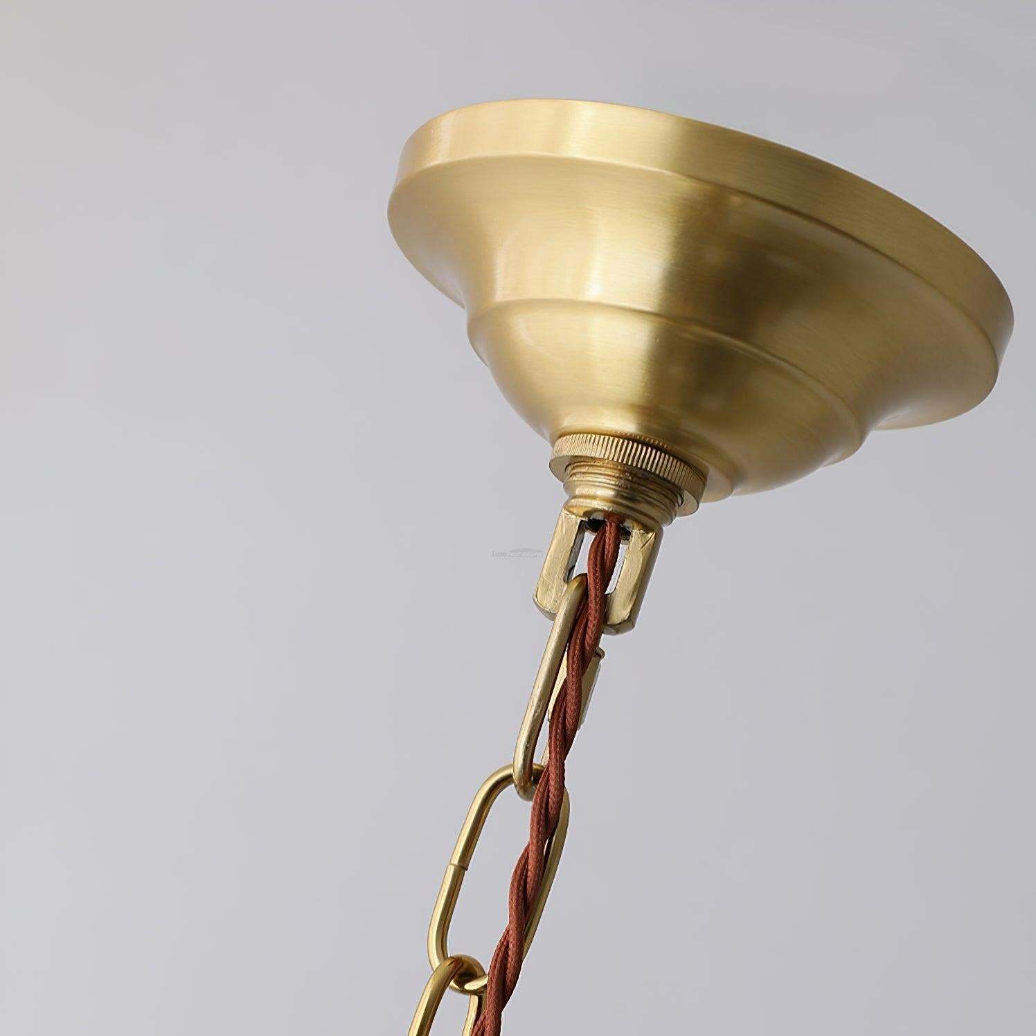 Mesh Tassel Glass Chandelier ∅ 19.7″-Sylvia Space