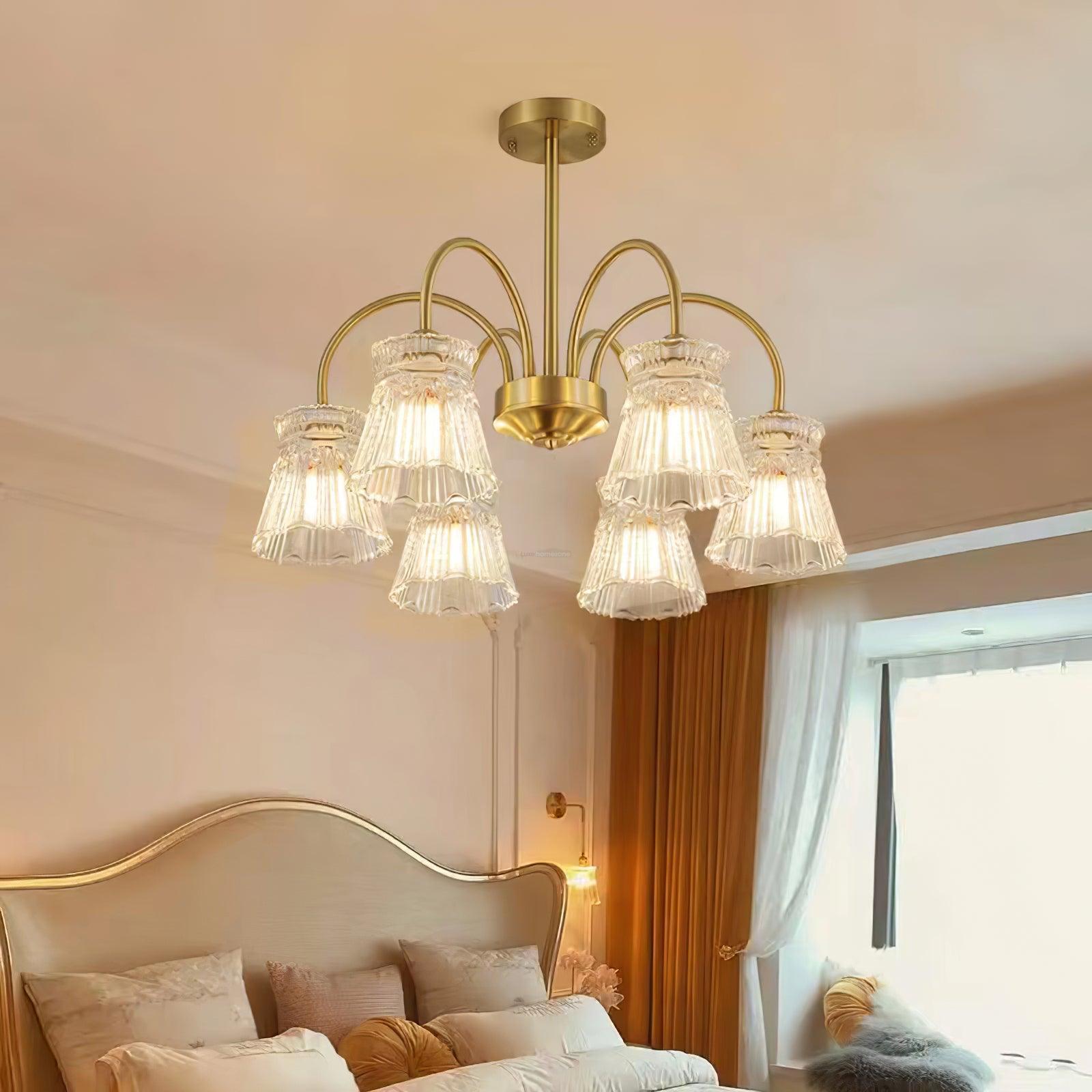 Ice Cream Crystal Chandeliers with 3/5/6/8 heads-Sylvia Space