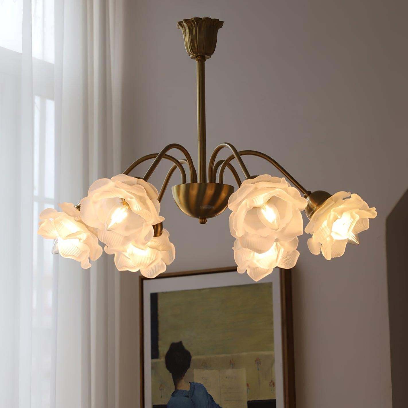 Roses Chandelier with 5/6/8 heads-Sylvia Space