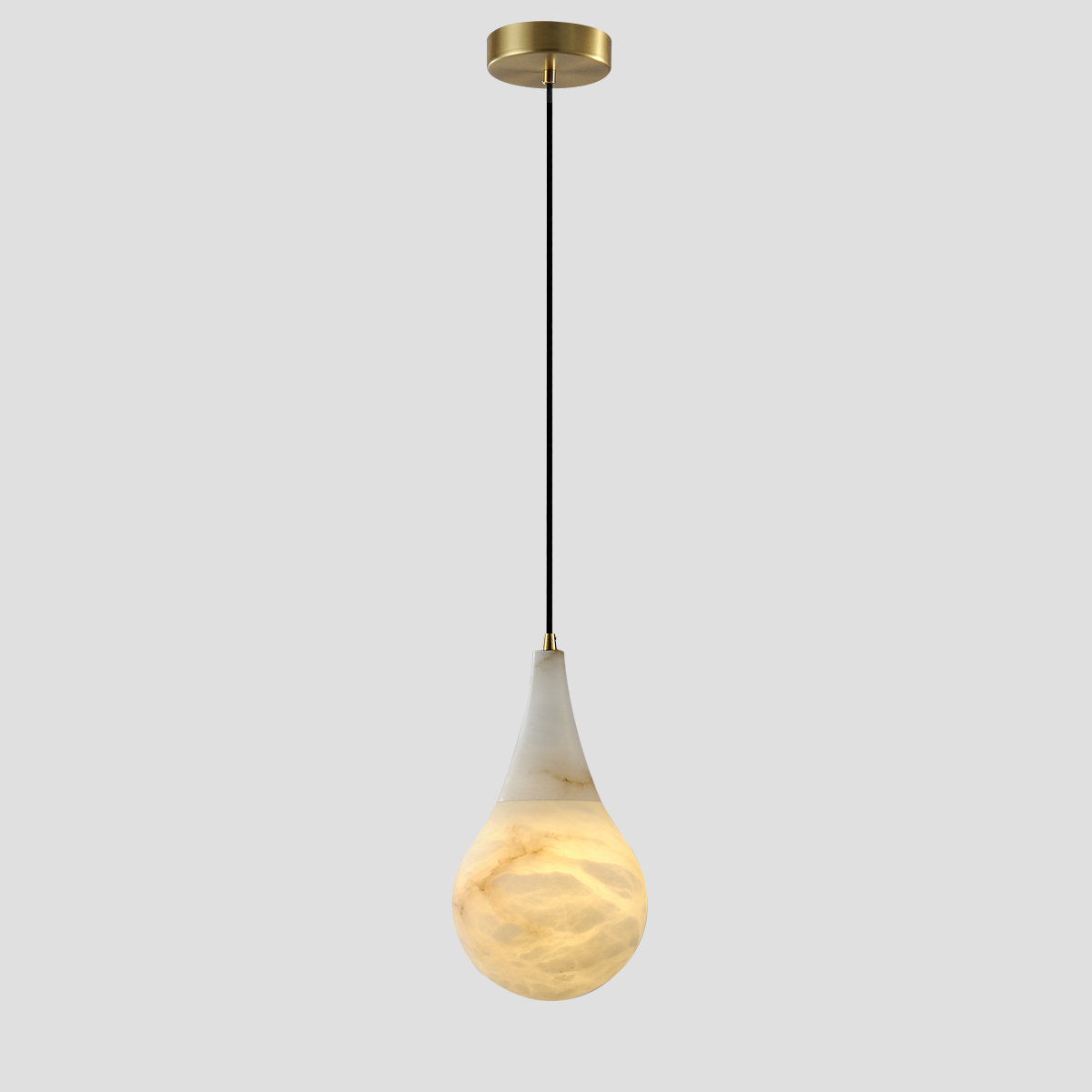 Loreley Teardrop Alabaster Pendant, Kitchen Island Pendant Lighting