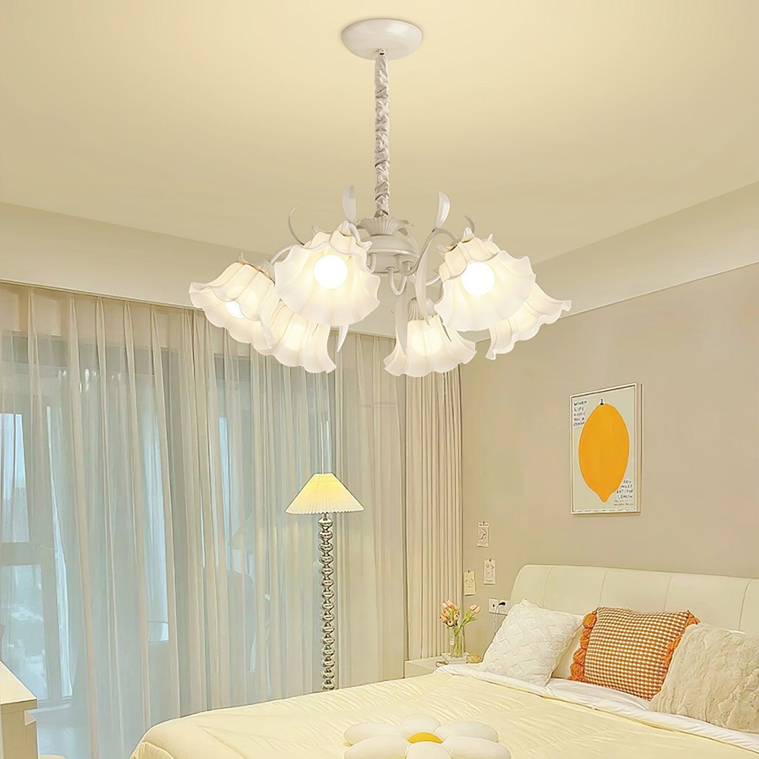 Pastoral Flower Chandelier with 6/9 heads-Sylvia Space