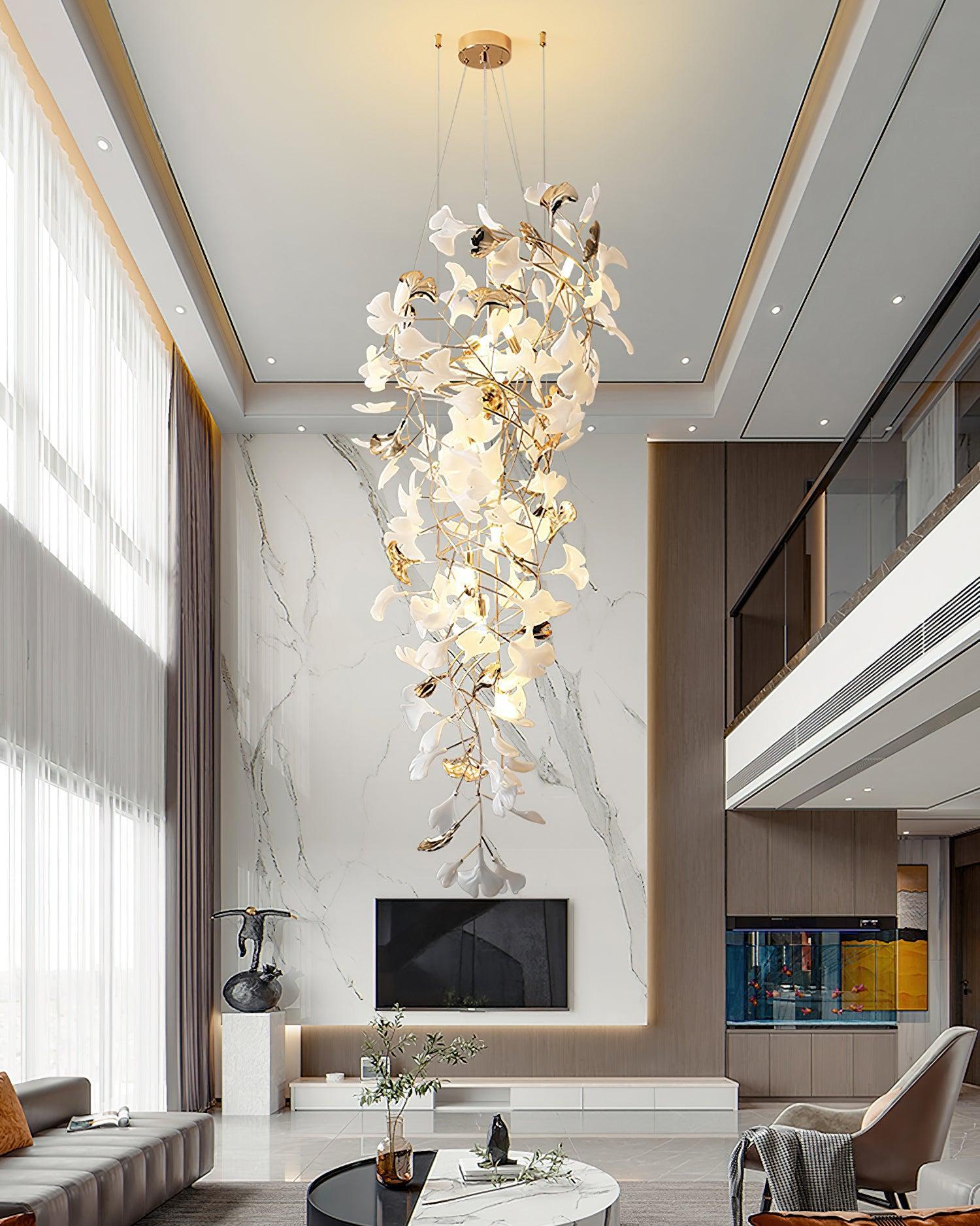 Gingko chandelier with Long Branch-Sylvia Space