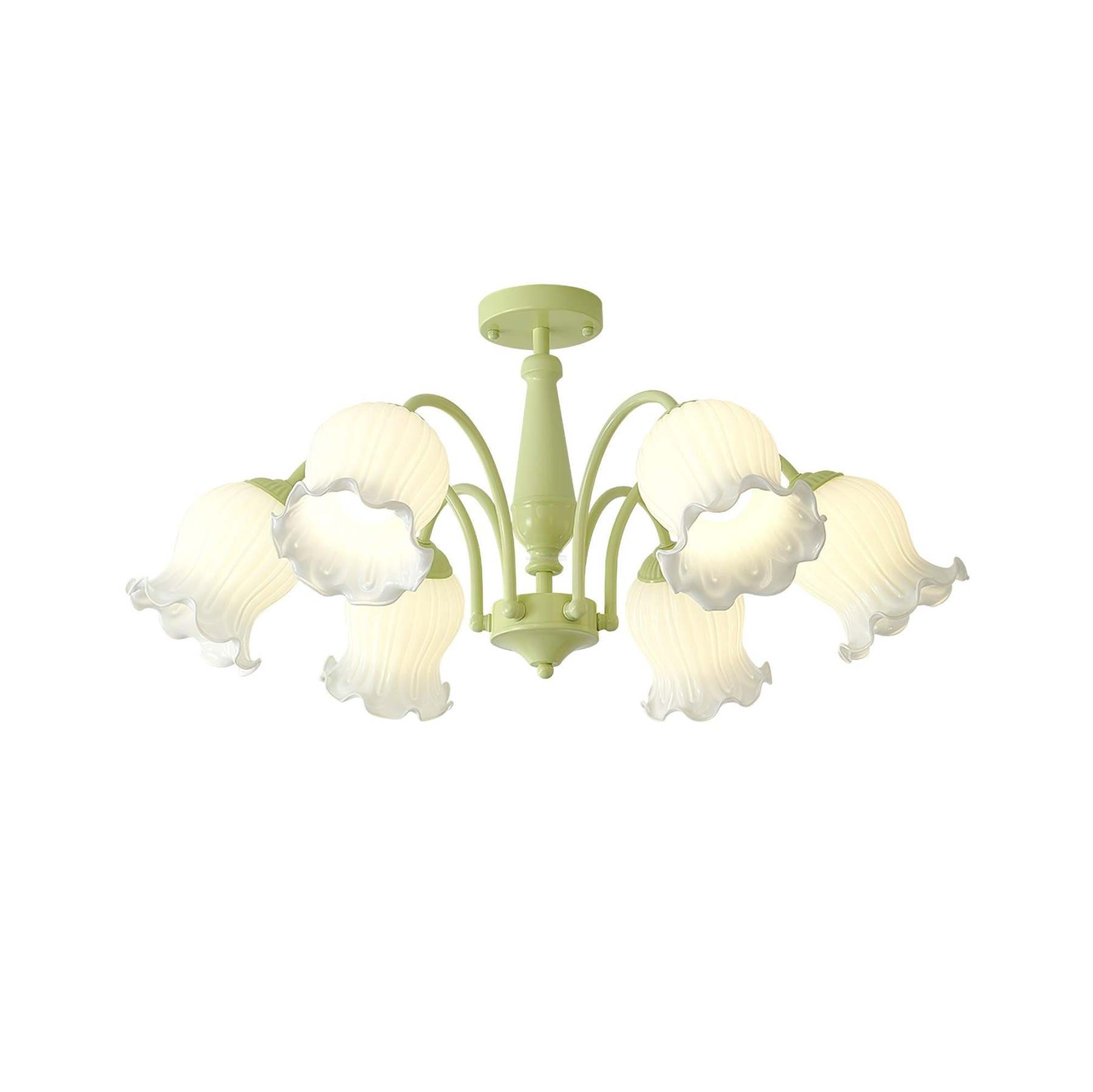 Trumpet Flower Chandelier with 4/5/6/8 heads-Sylvia Space