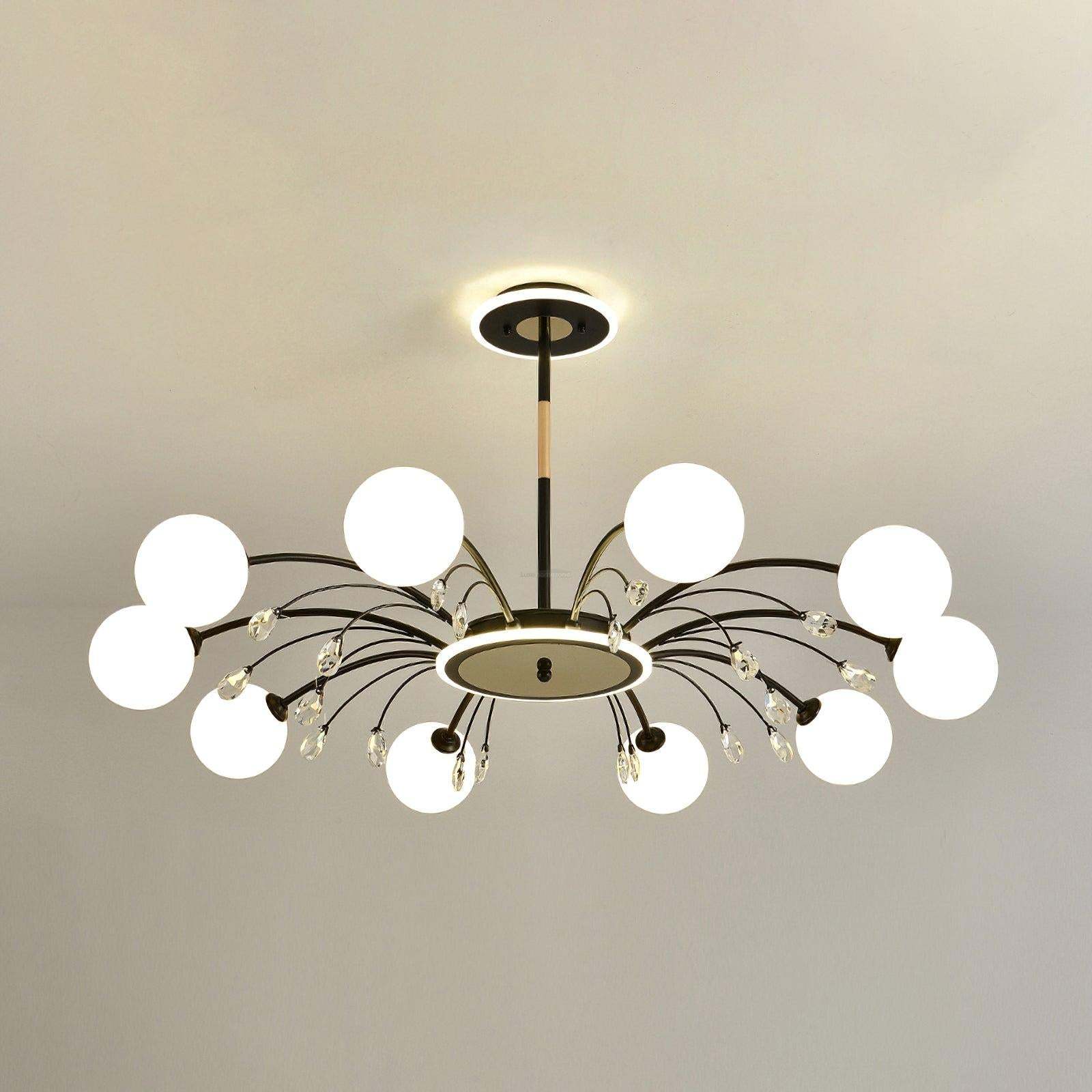 Glamorous Glass Raindrop Chandeliers with 6/8/10/12/16 heads-Sylvia Space