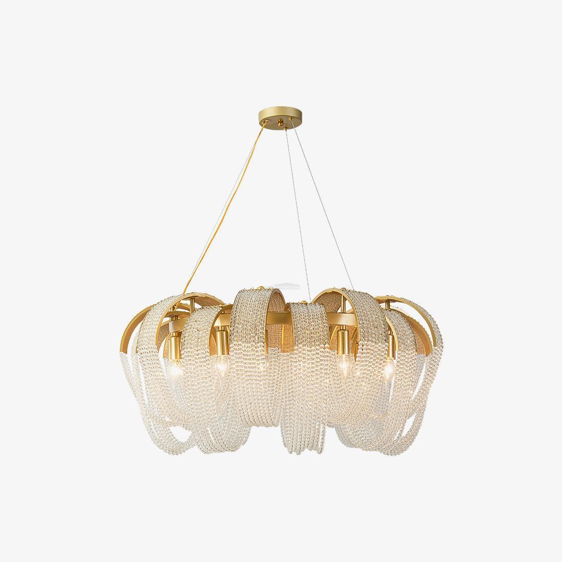 Mesh Crystal Chandelier with 1/6/9 heads-Sylvia Space