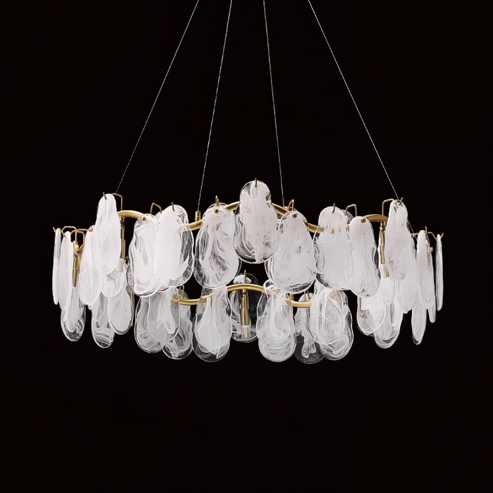 Mahina Cloud Round/Linear Chandelier-Sylvia Space