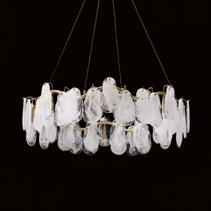 Mahina Cloud Round/Linear Chandelier-Sylvia Space