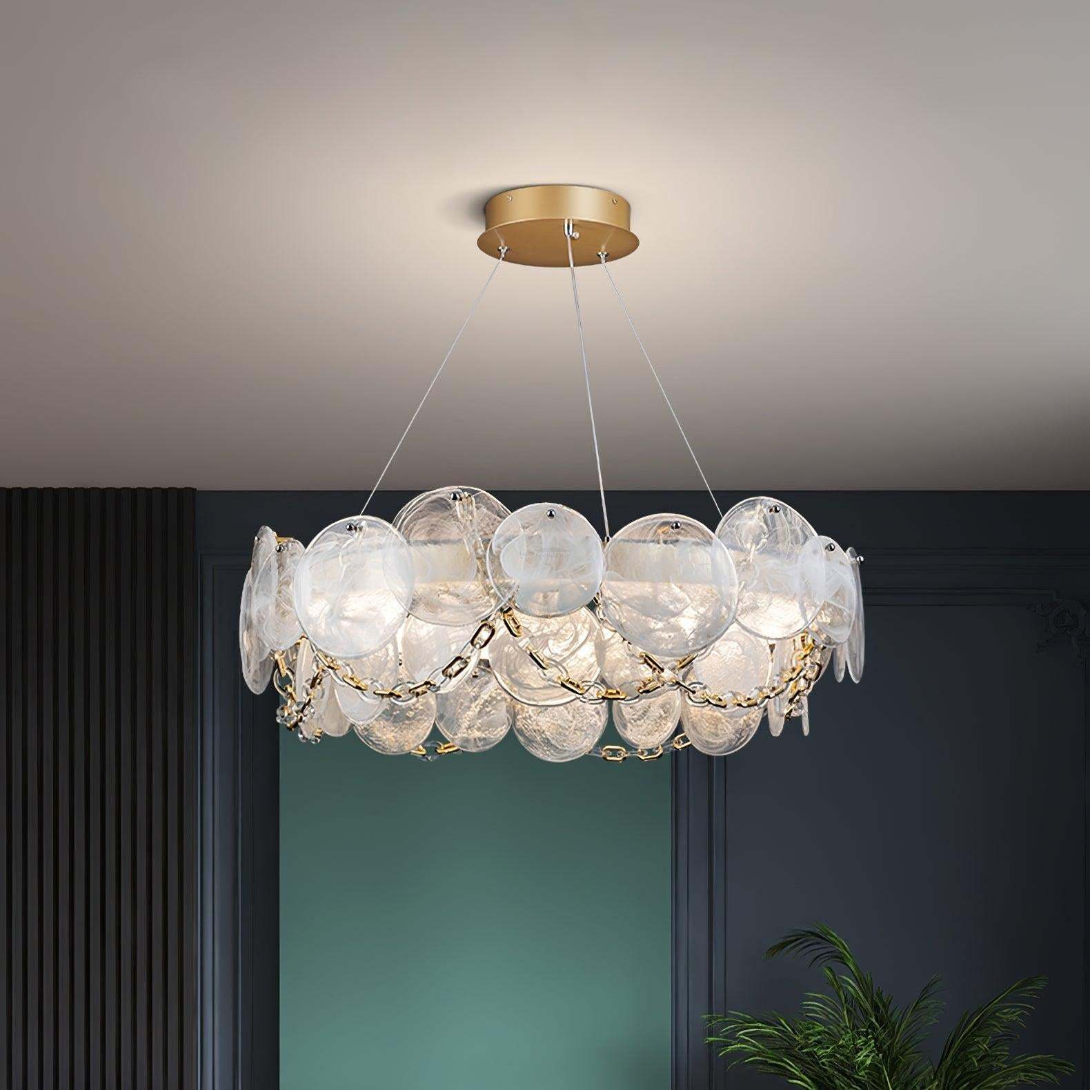 Cassia Chandelier ∅ 26.6″-Sylvia Space