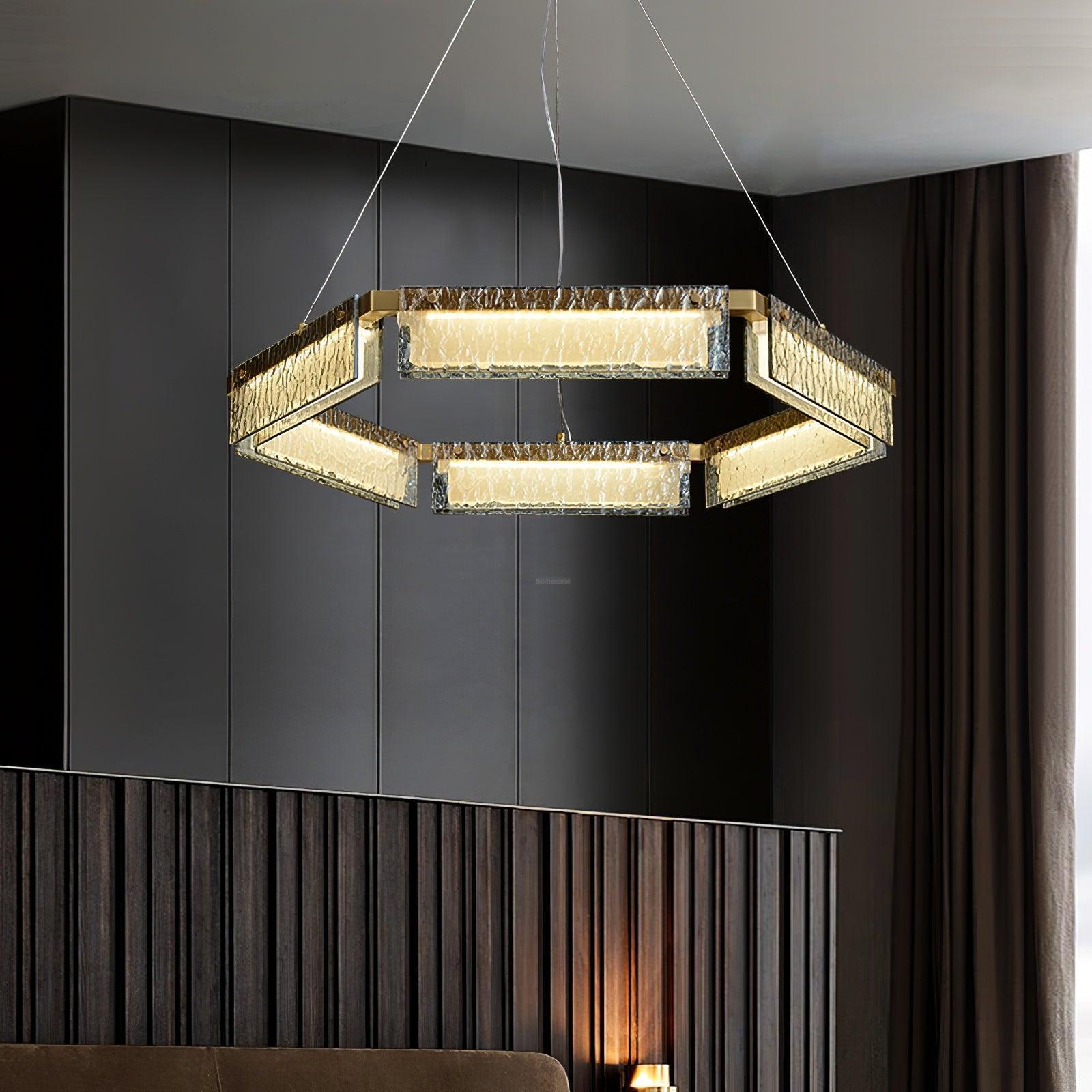 Asner LED Chandelier ∅ 27.5″-Sylvia Space
