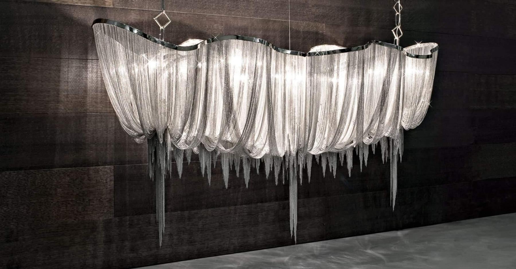 Shimmering Chandelier with Chains-Sylvia Space