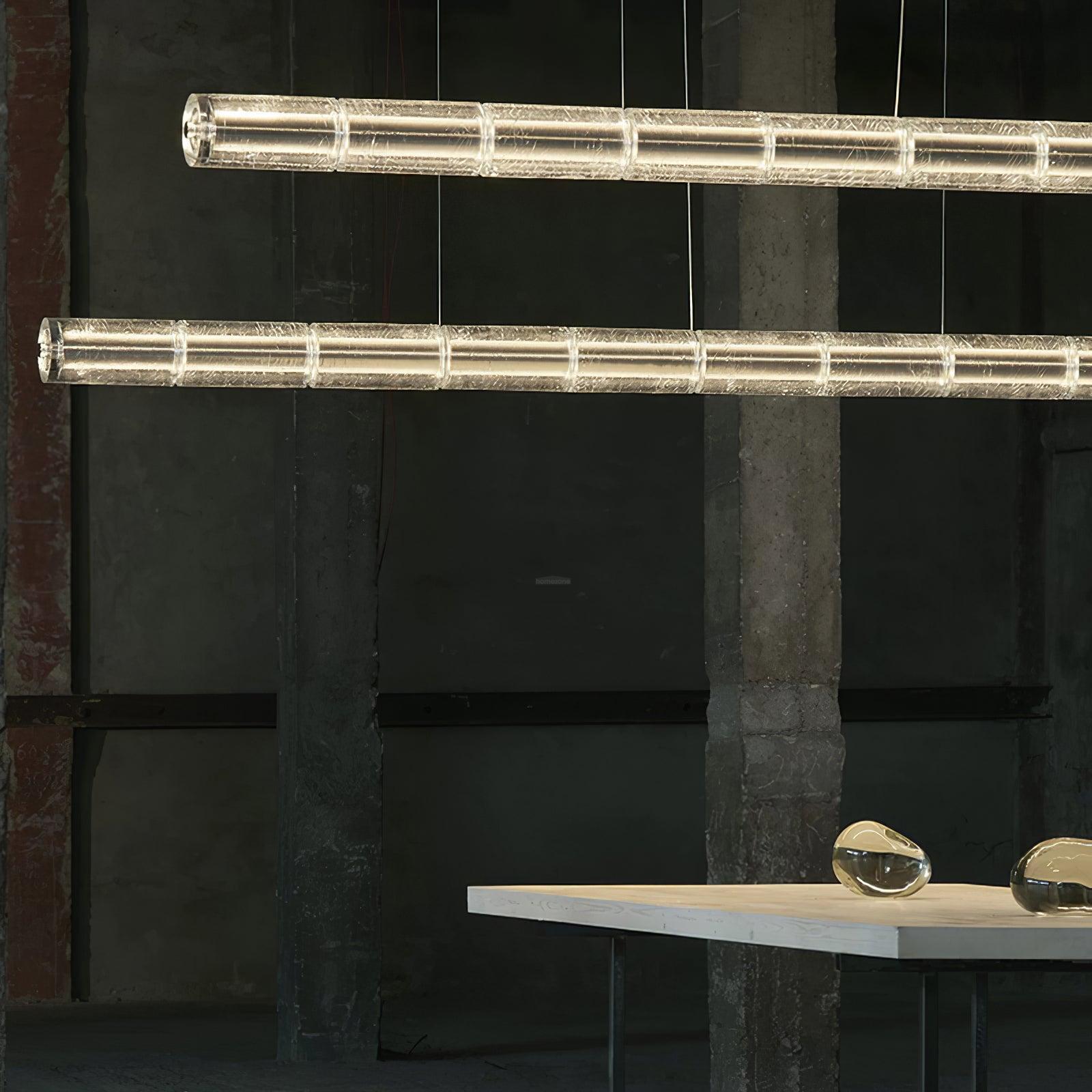 Mcdade Segmented Glass LinearChandelier-Sylvia Space