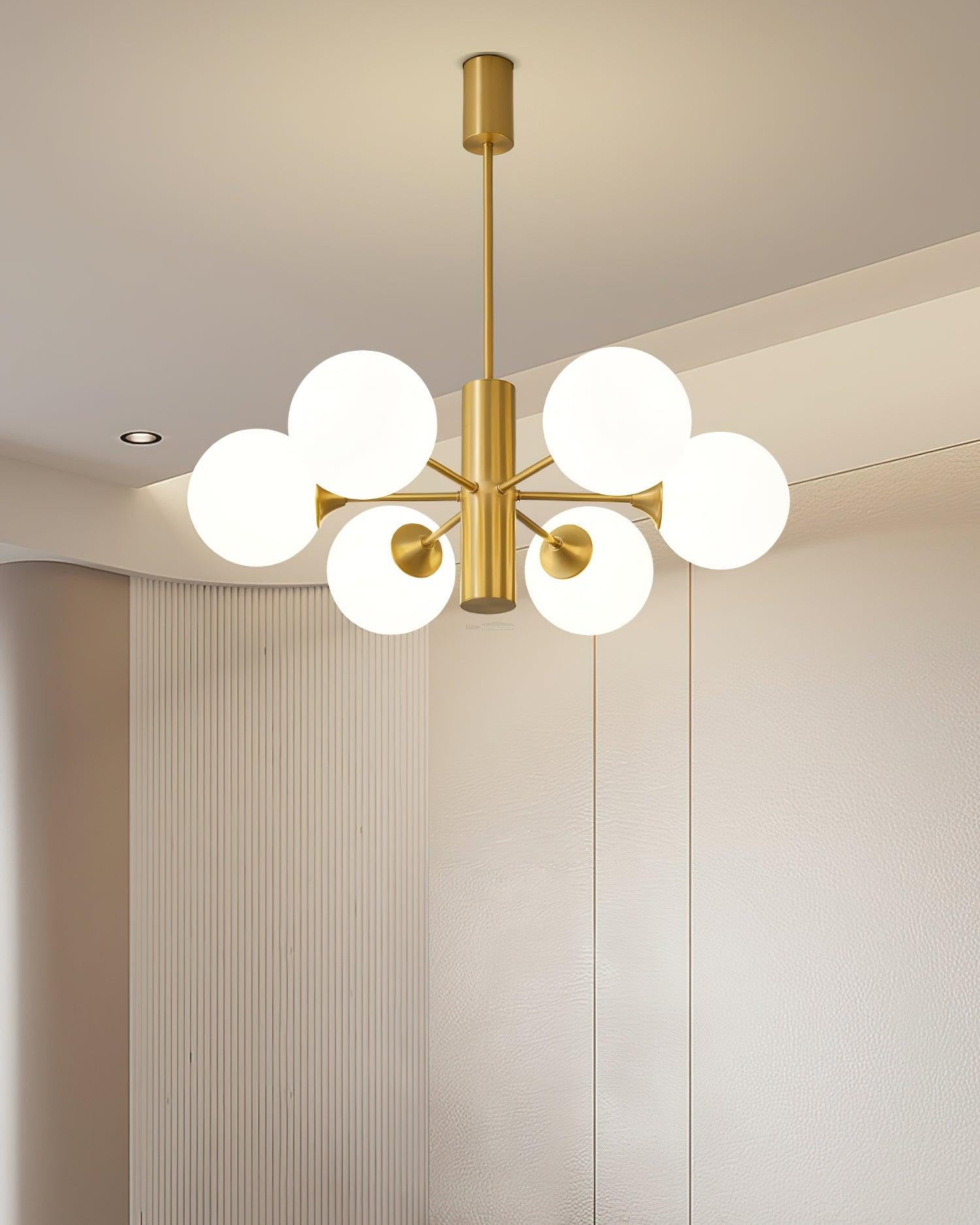 Stella Brass Chandelier with 3/6/8 heads