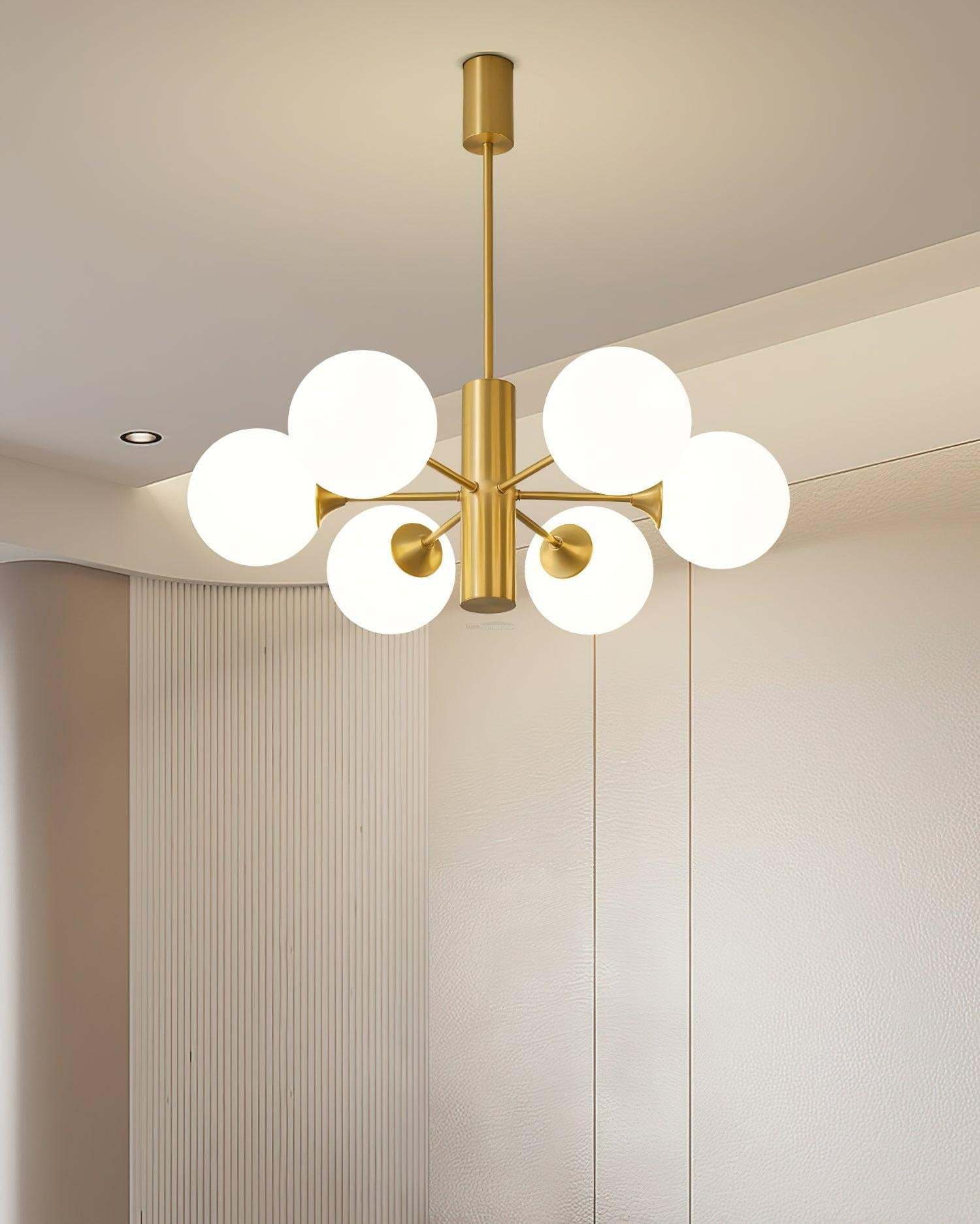 Stella Brass Chandelier with 3/6/8 heads