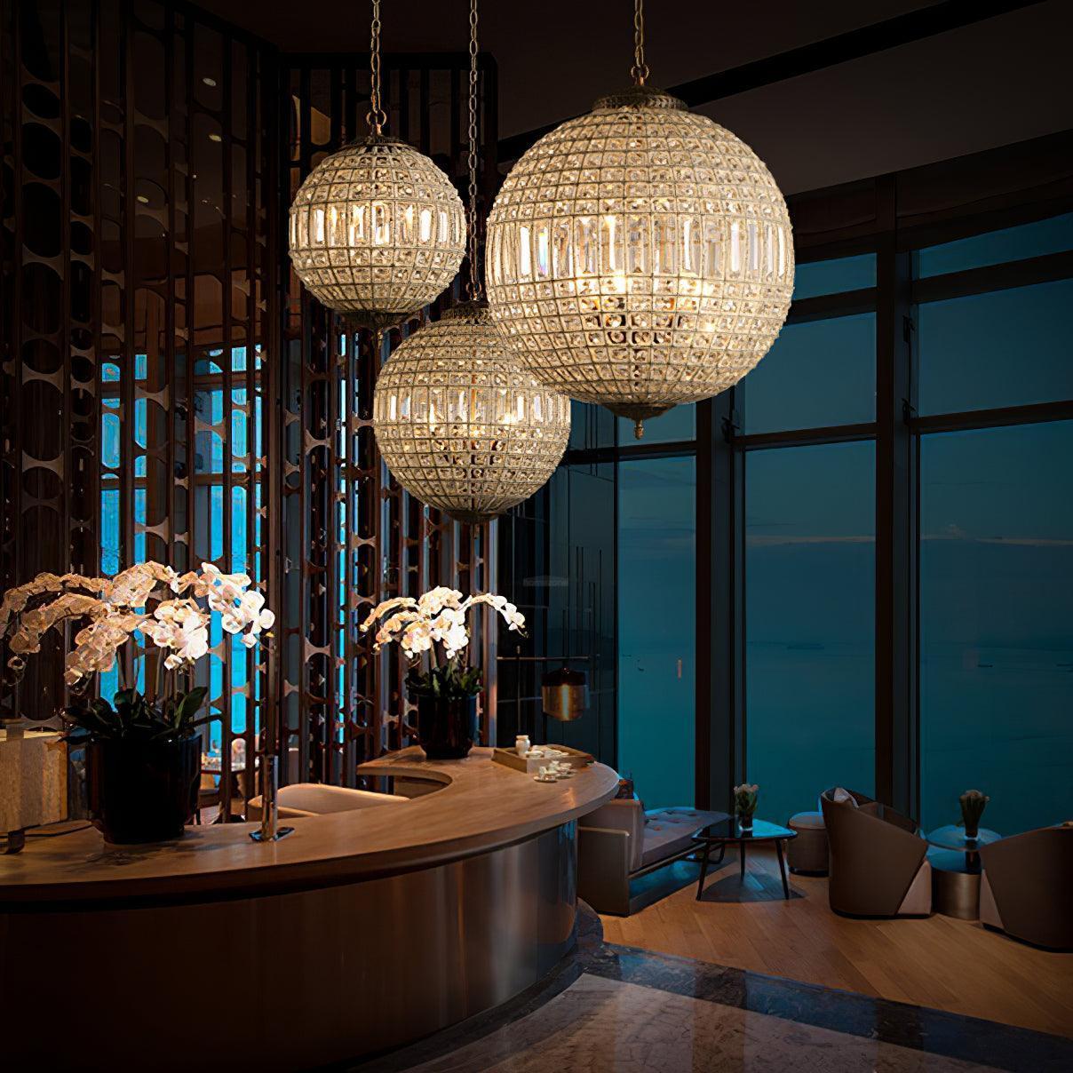 Traditional Globe Chandelier-Sylvia Space