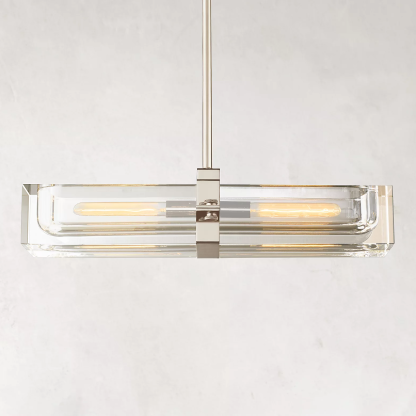 Sail Linear Chandelier 24" 2-lights-Sylvia Space
